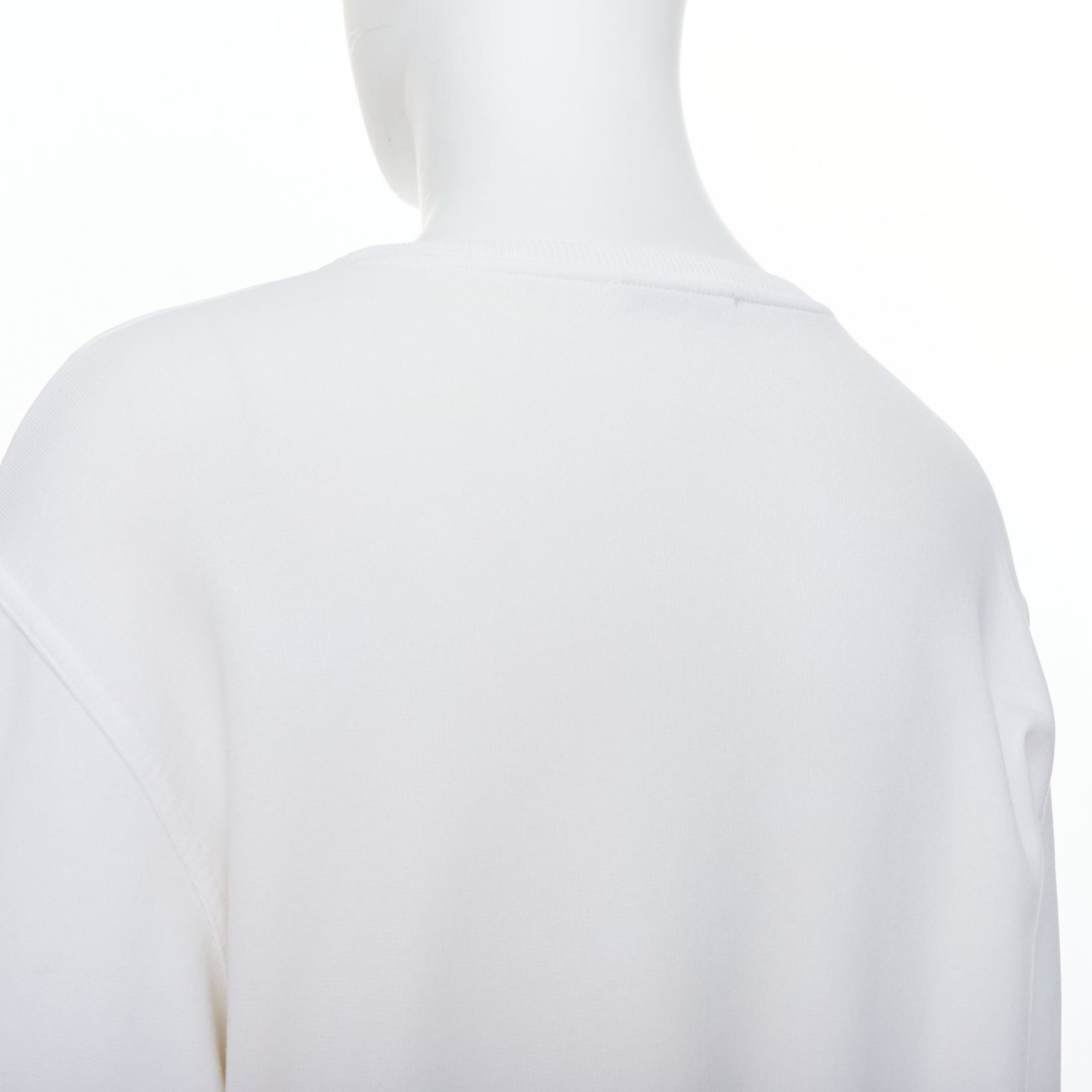 Givenchy GIVENCHY cream cotton tufted gradient logo sleeve pullover L Size US L / EU 52-54 / 3 - 7 Thumbnail