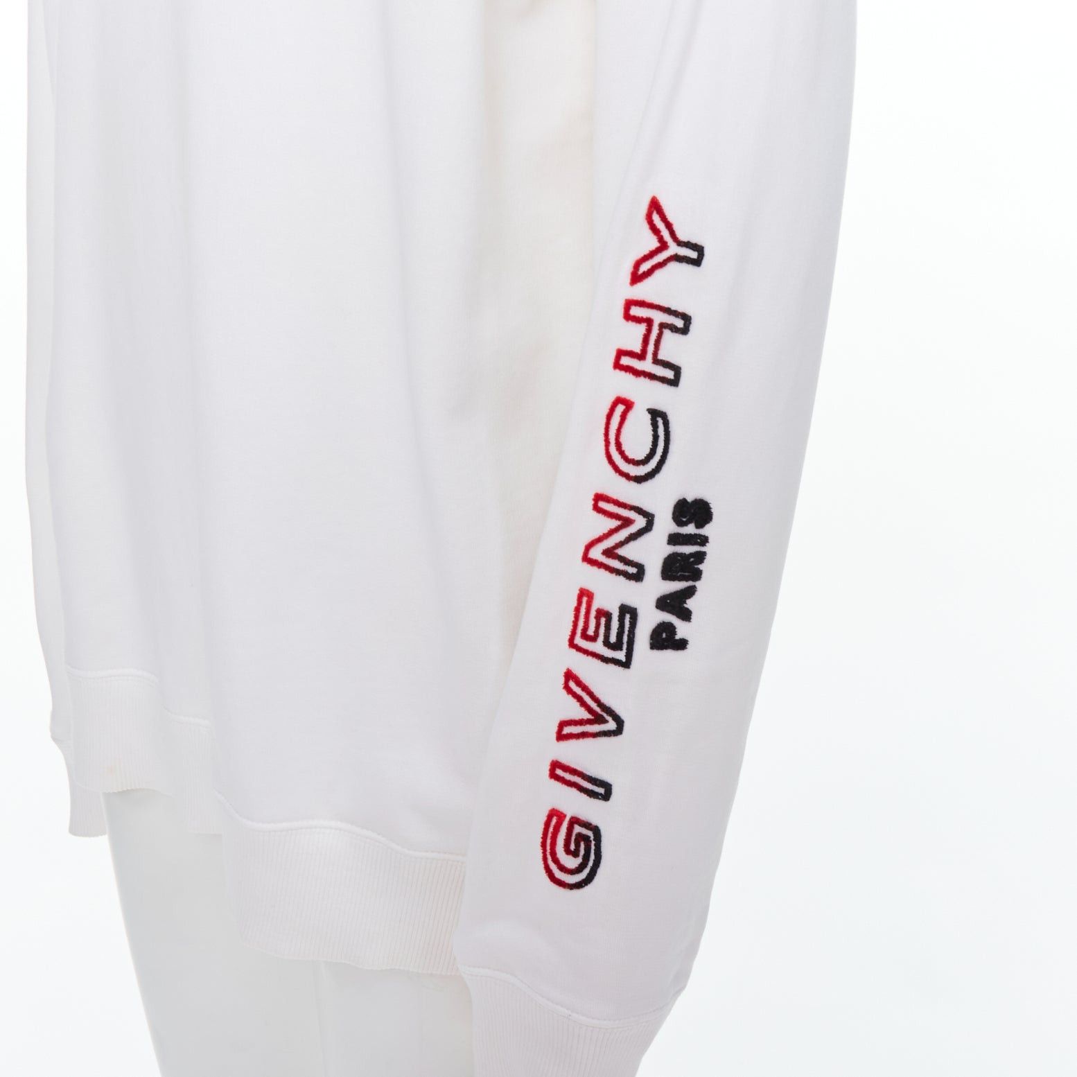 Givenchy GIVENCHY cream cotton tufted gradient logo sleeve pullover L Size US L / EU 52-54 / 3 - 2 Thumbnail