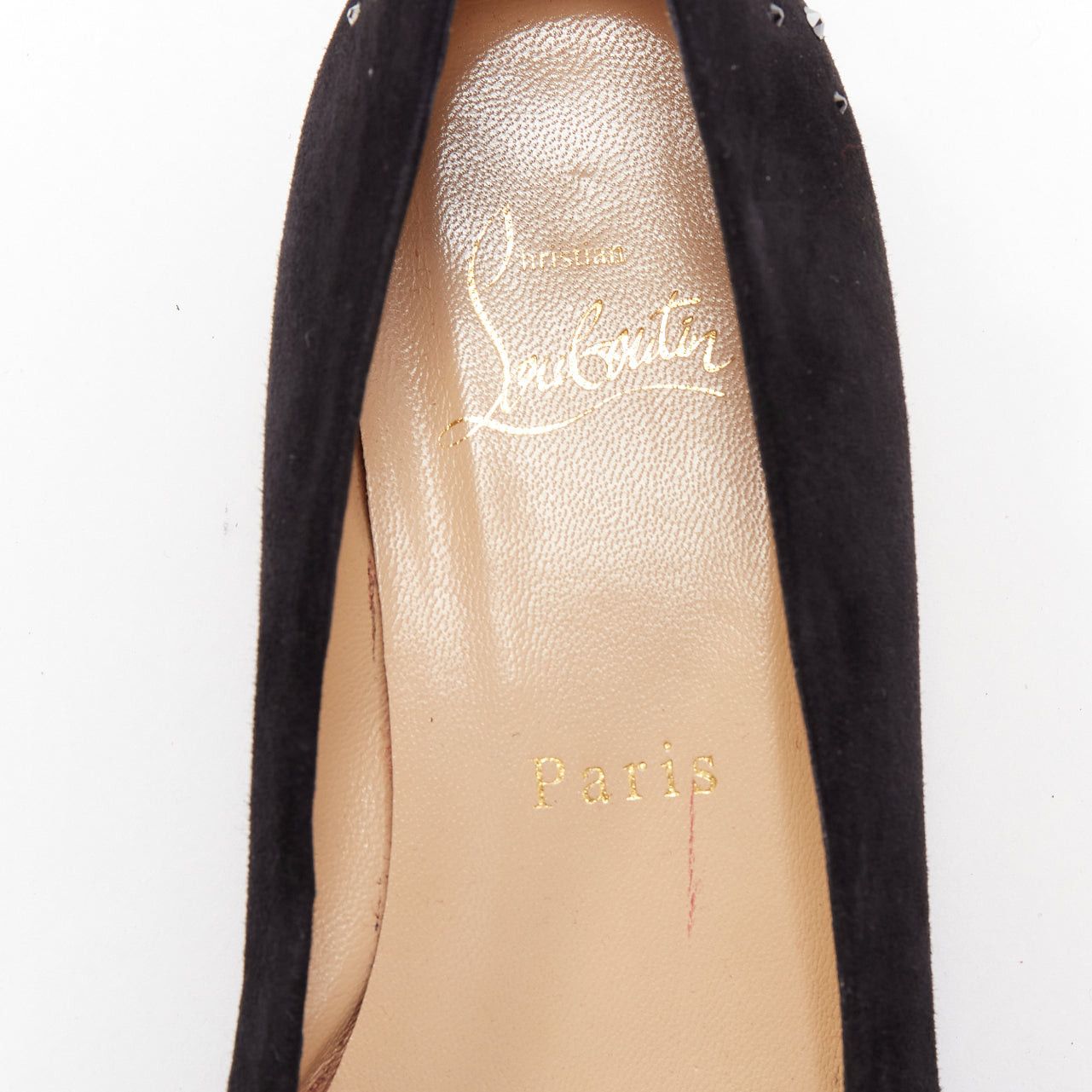 Christian Louboutin CHRISTIAN LOUBOUTIN Veau Velours black suede beaded embellished flats EU35.5 Size US 5.5 / IT 35.5 - 9 Thumbnail