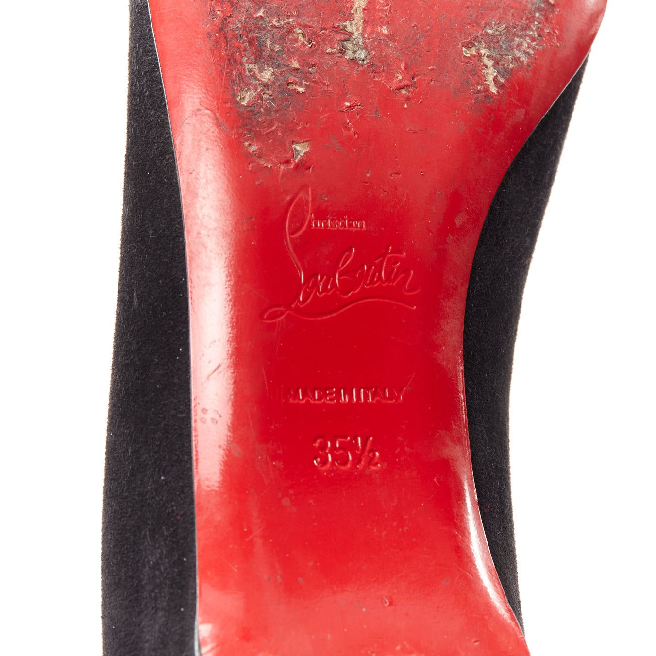 Christian Louboutin CHRISTIAN LOUBOUTIN Veau Velours black suede beaded embellished flats EU35.5 Size US 5.5 / IT 35.5 - 10 Thumbnail