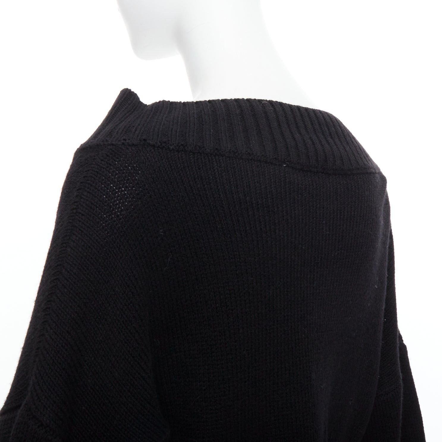 Other DANIELLE GUIZIO black virgin wool blend silver safety pin cropped cardigan XS/S Size S / US 4 / IT 40 - 7 Thumbnail