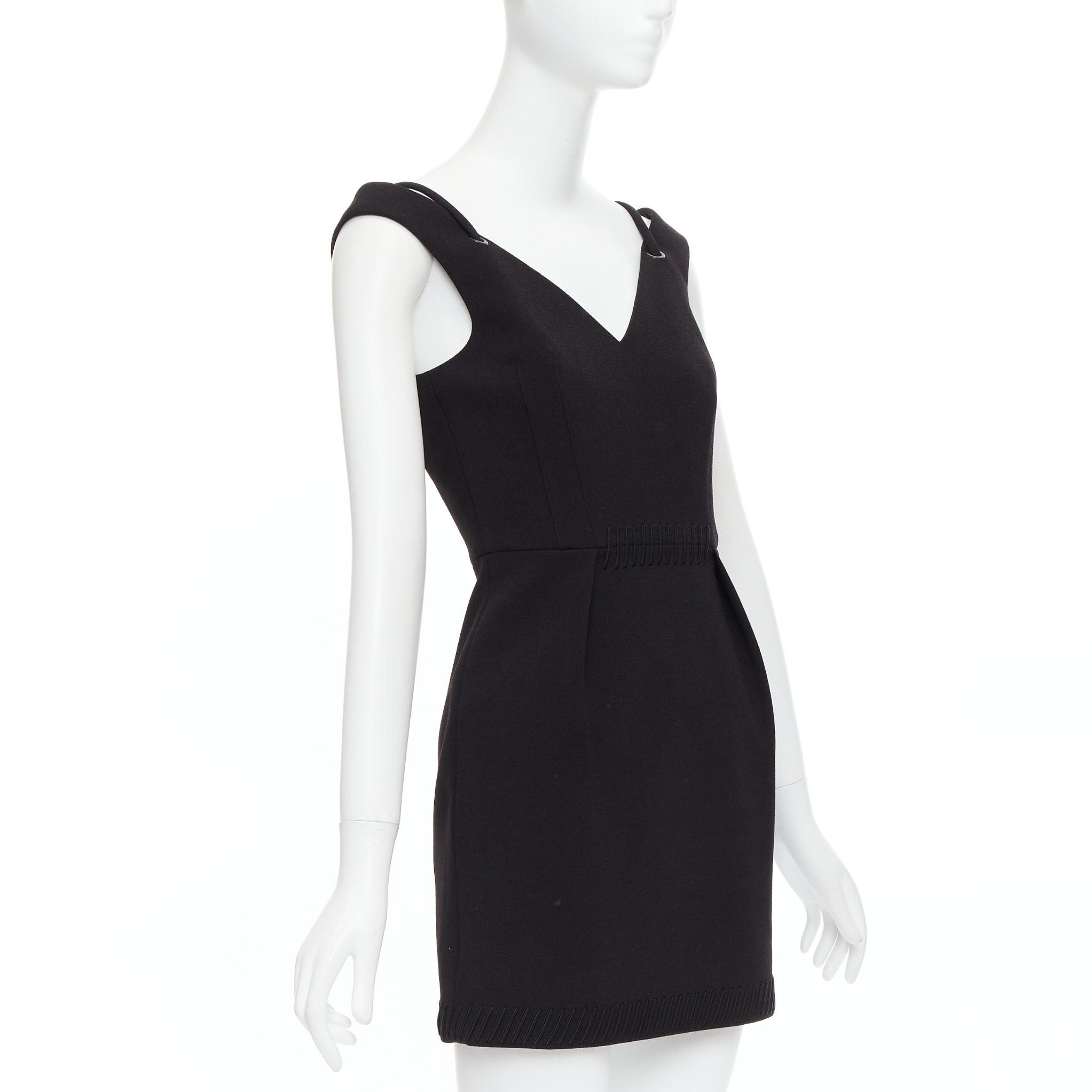 Other CAMILLA AND MARC Stella black rope applique cold shoulder mini dress UK6 XS Size S / US 4 / IT 40 - 3 Thumbnail