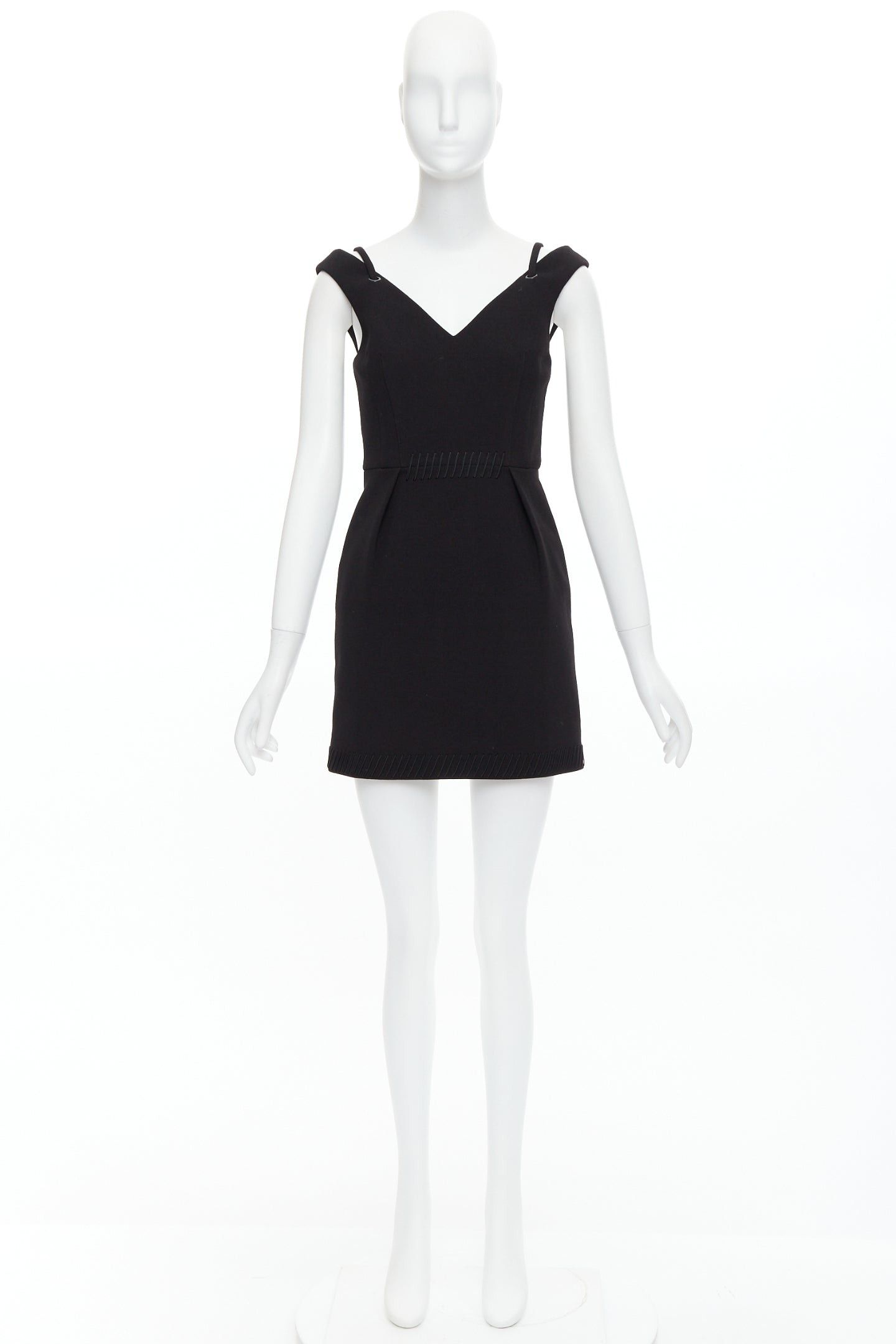 Other CAMILLA AND MARC Stella black rope applique cold shoulder mini dress UK6 XS Size S / US 4 / IT 40 - 9 Thumbnail