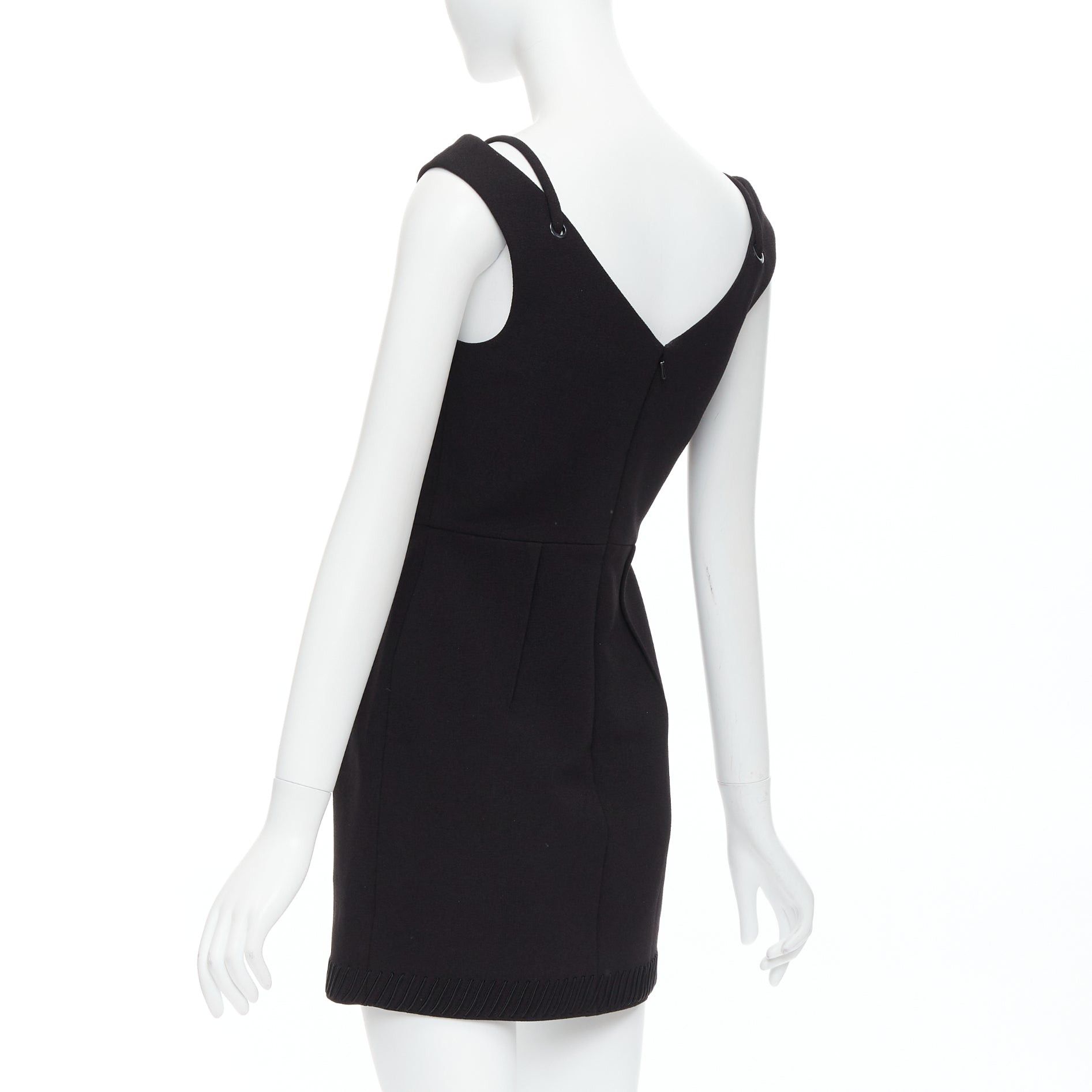 Other CAMILLA AND MARC Stella black rope applique cold shoulder mini dress UK6 XS Size S / US 4 / IT 40 - 6 Thumbnail