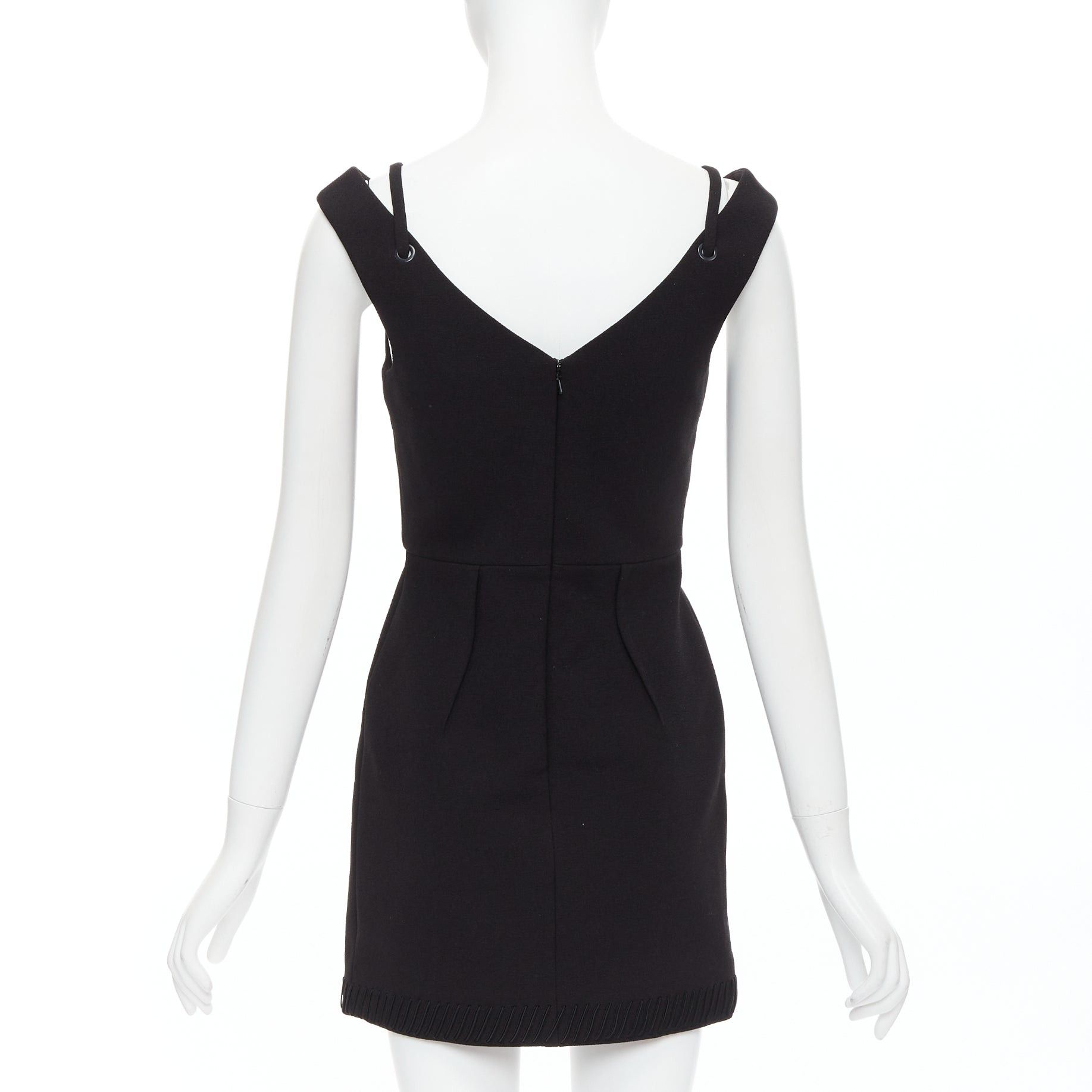 Other CAMILLA AND MARC Stella black rope applique cold shoulder mini dress UK6 XS Size S / US 4 / IT 40 - 5 Thumbnail