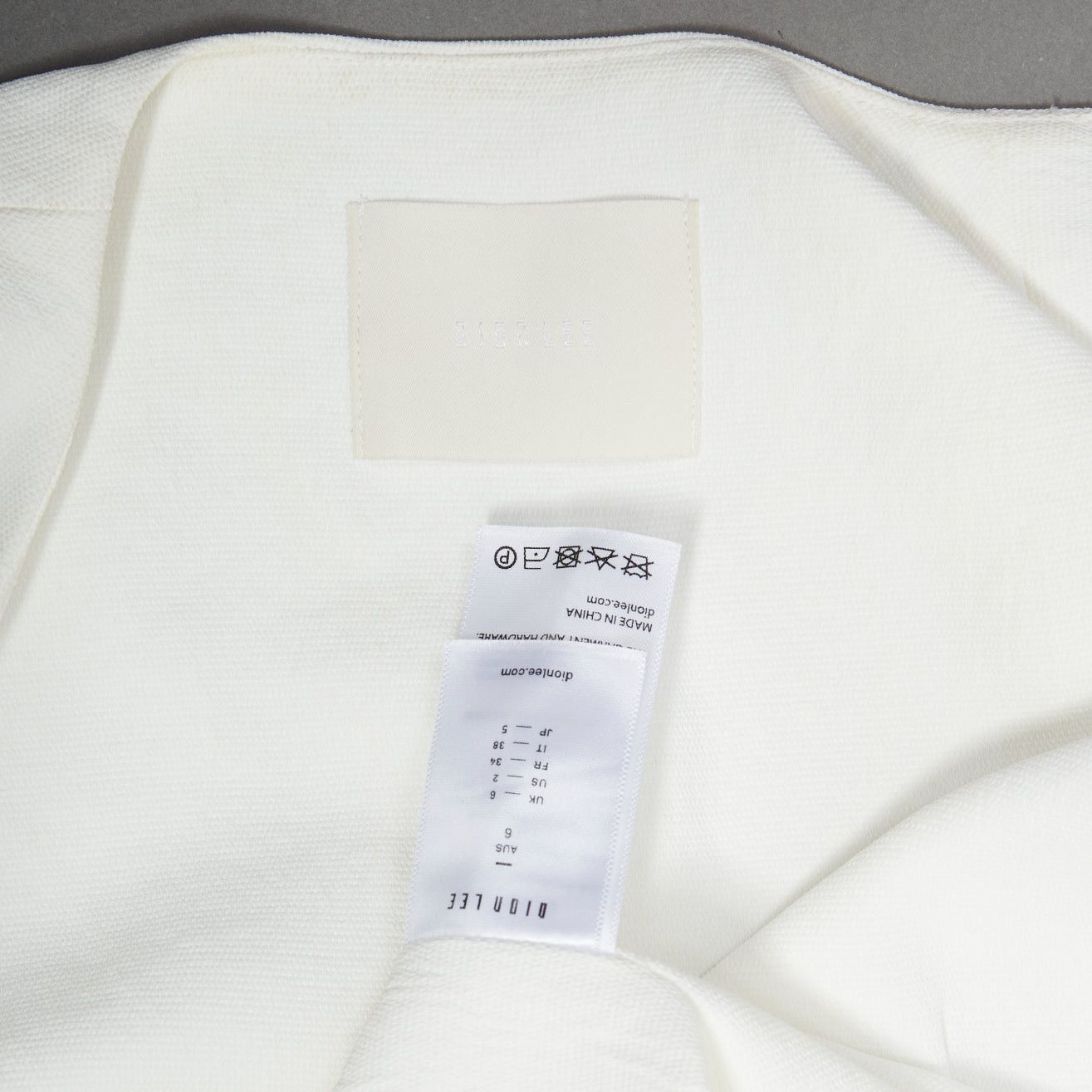 Dion Lee DION LEE white textured gold hardware ruched wrap dress UK6 XS Size XS / US 0-2 / IT 36-38 - 8 Thumbnail
