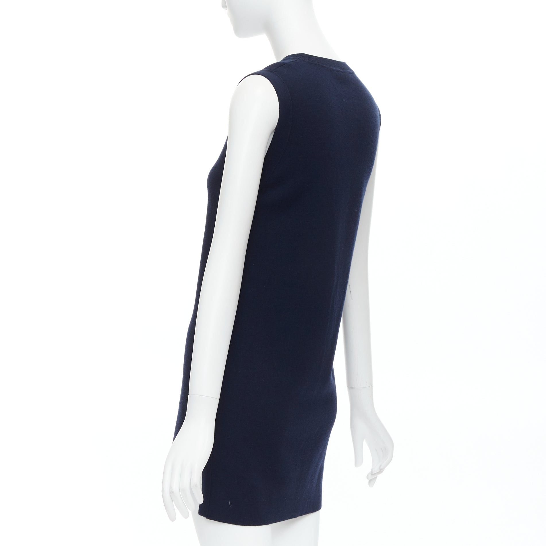 Adam Lippes ADAM LIPPES navy soft clear gold crystal side buttons hi low top XS Size XS / US 0-2 / IT 36-38 - 6 Thumbnail