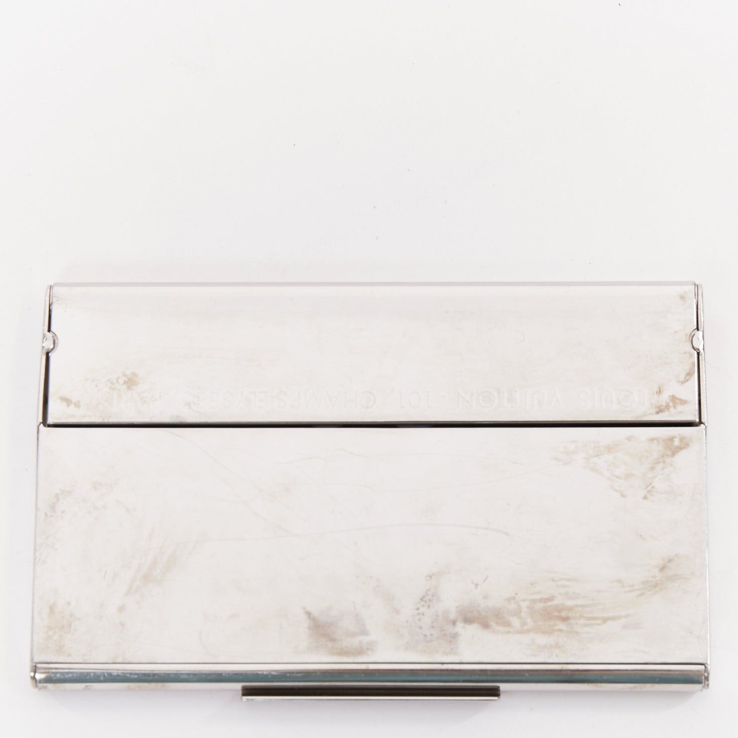 Louis Vuitton LOUIS VUITTON Porte Carte Champs Elysees silver tone metal cut out card holder Size ONE SIZE - 5 Thumbnail