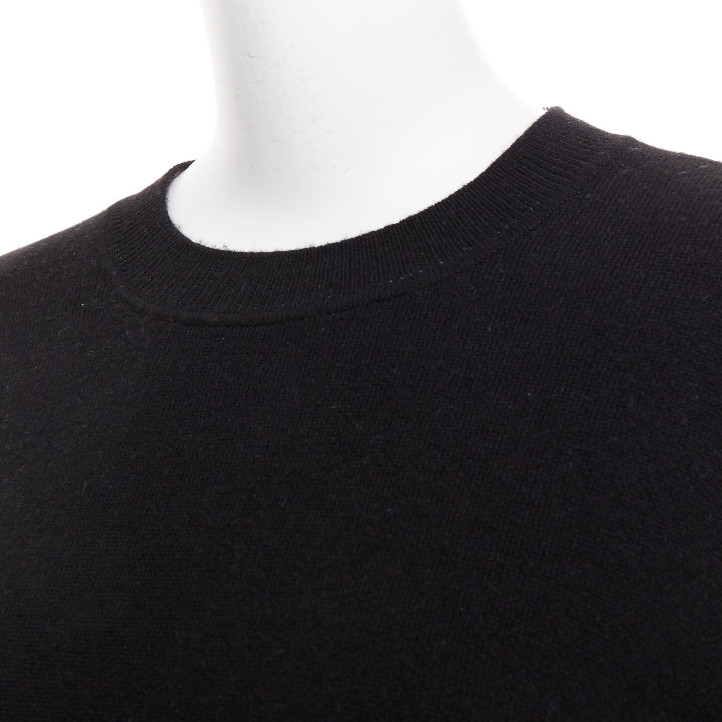 Dior CHRISTIAN DIOR J'adior 8 black cashmere blend crew neck crop sweater FR34 XS Size XS / US 0-2 / IT 36-38 - 7 Thumbnail