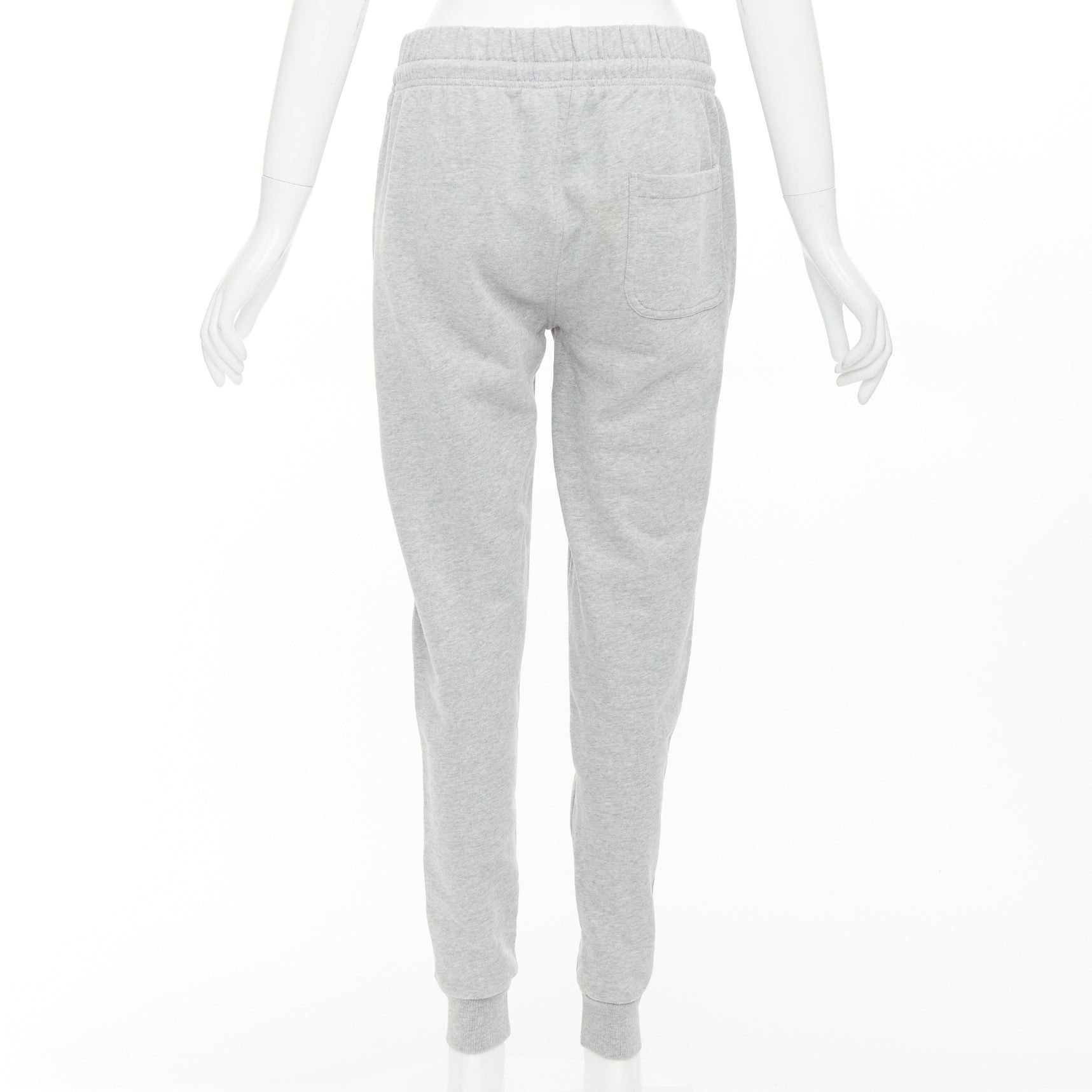 Maison Kitsune MAISON KITSUNE grey cotton fox badge tapered jogger sweat pants XS Size 26" / US 2 / IT 38 - 5 Thumbnail