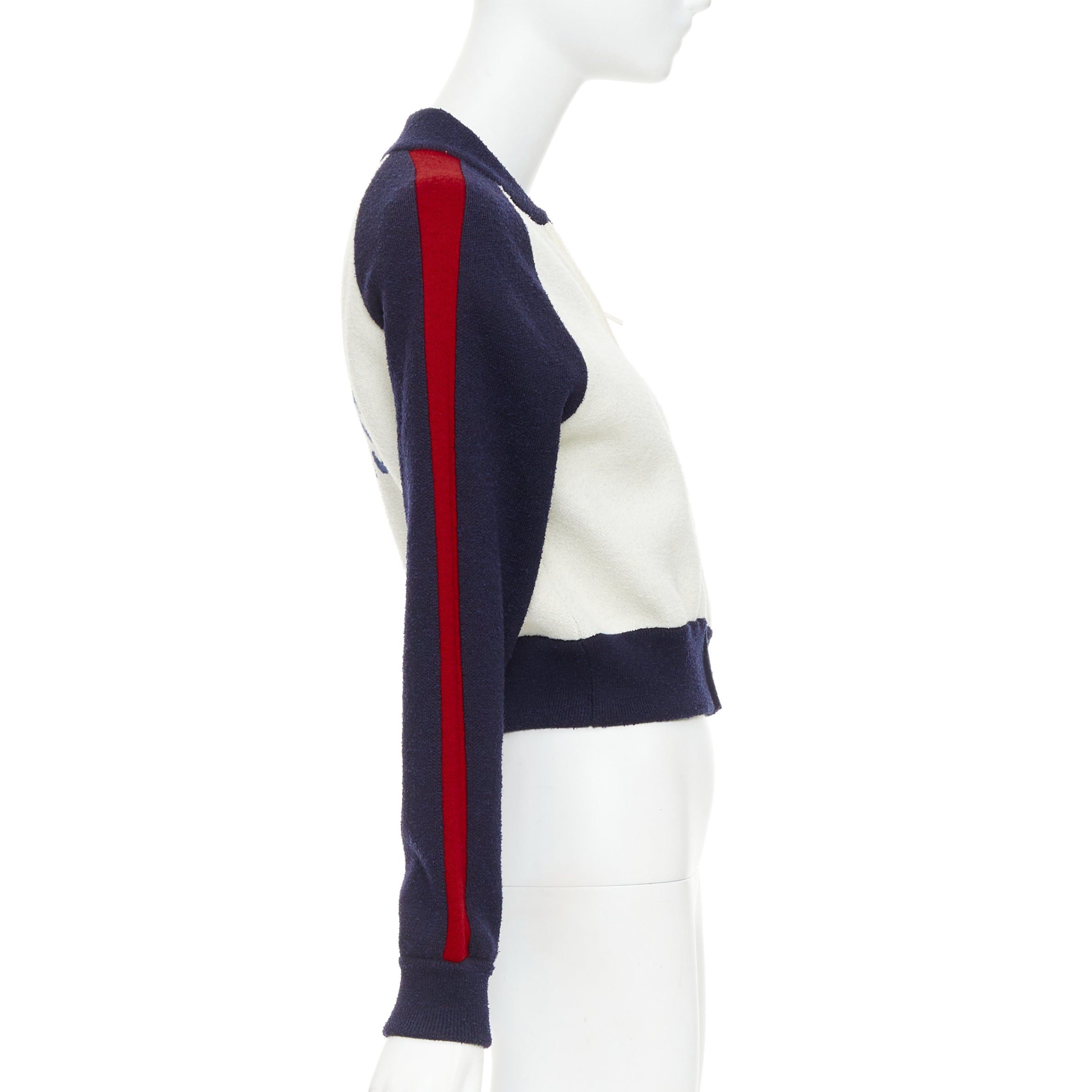 Dior CHRISTIAN DIOR 2021 I Love Paris wool cropped track jacket zip bomber FR34 XS Size XS / US 0-2 / IT 36-38 - 6 Thumbnail