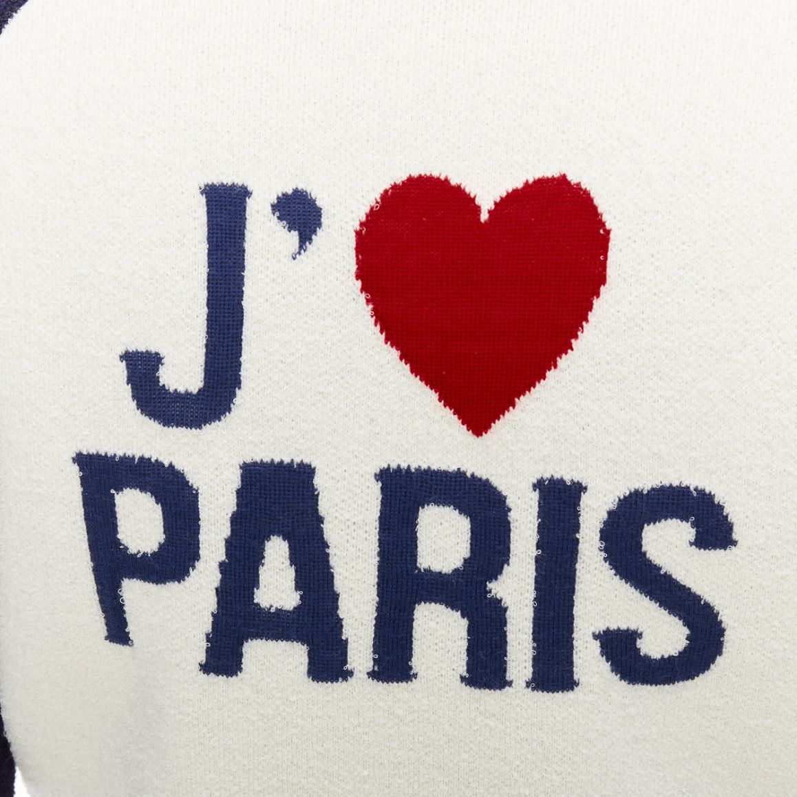 Dior CHRISTIAN DIOR 2021 I Love Paris wool cropped track jacket zip bomber FR34 XS Size XS / US 0-2 / IT 36-38 - 8 Thumbnail