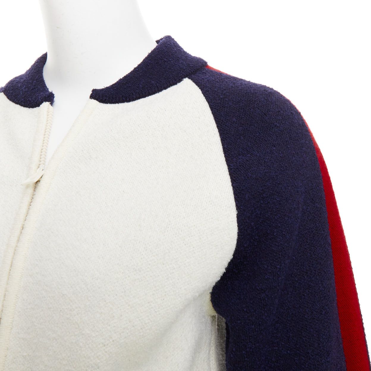 Dior CHRISTIAN DIOR 2021 I Love Paris wool cropped track jacket zip bomber FR34 XS Size XS / US 0-2 / IT 36-38 - 2 Thumbnail