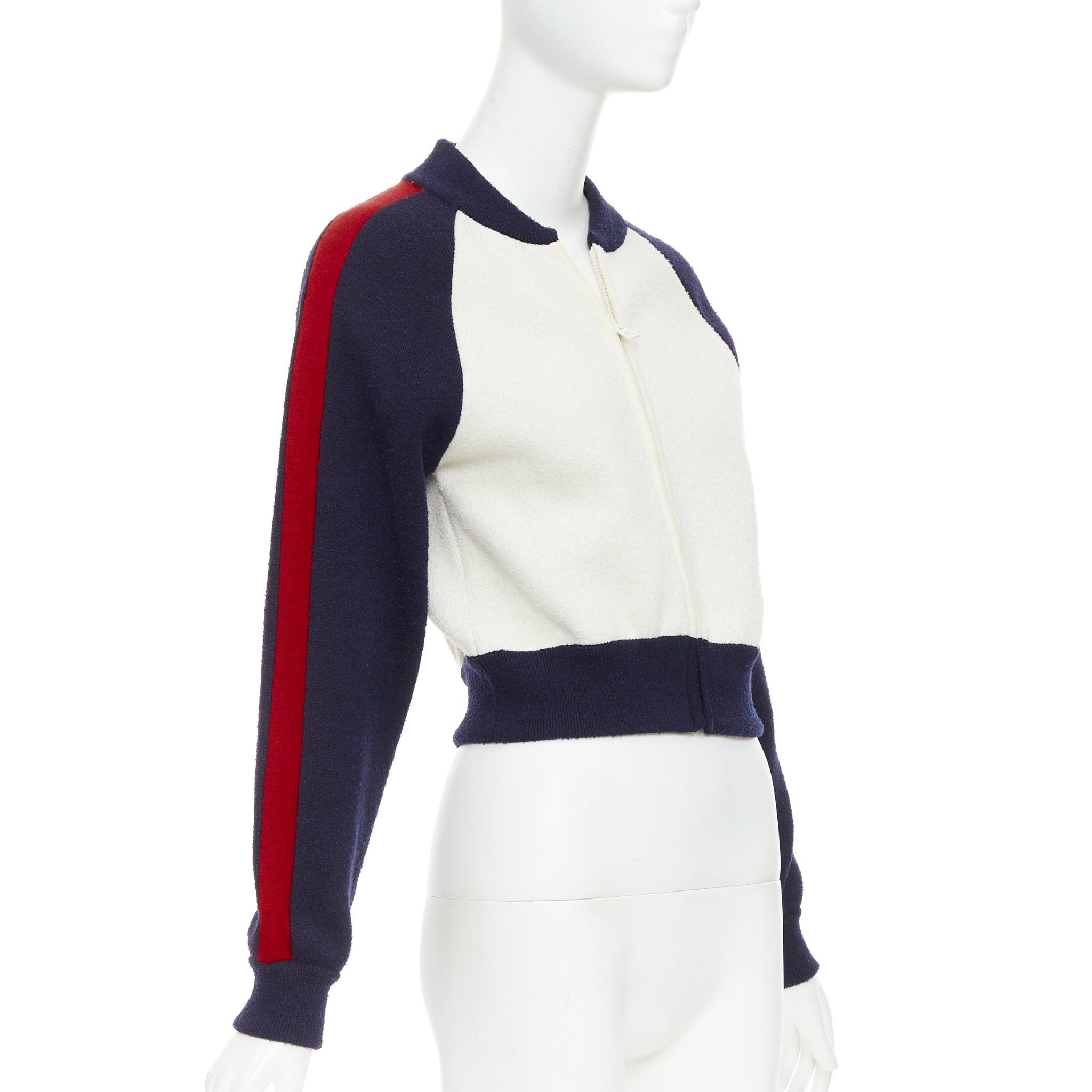 Dior CHRISTIAN DIOR 2021 I Love Paris wool cropped track jacket zip bomber FR34 XS Size XS / US 0-2 / IT 36-38 - 5 Thumbnail
