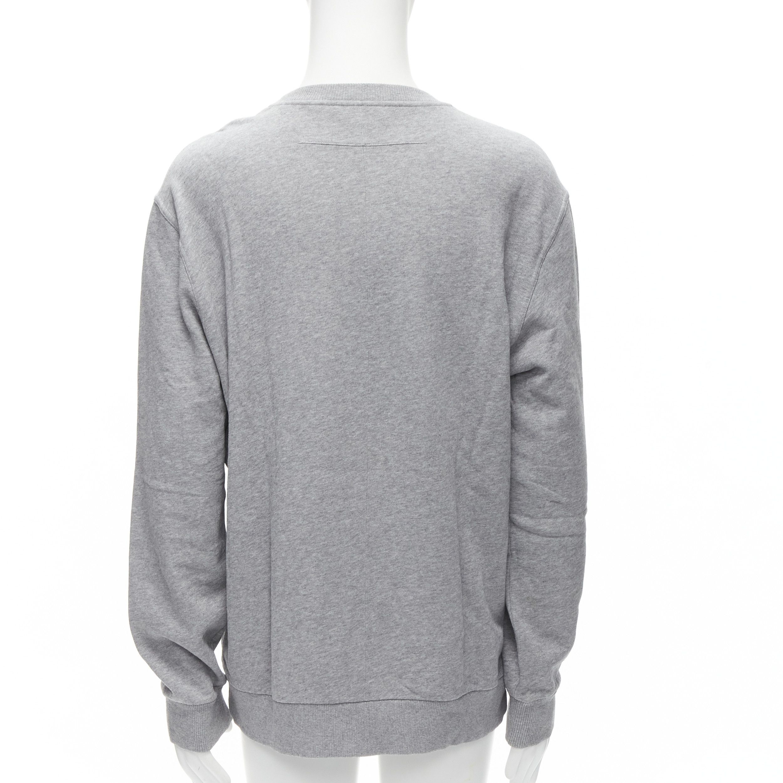 Givenchy GIVENCHY Riccardo Tisci grey tribal girl graphic print cotton crew sweater S Size US S / EU 44-46 / 1 - 5 Thumbnail