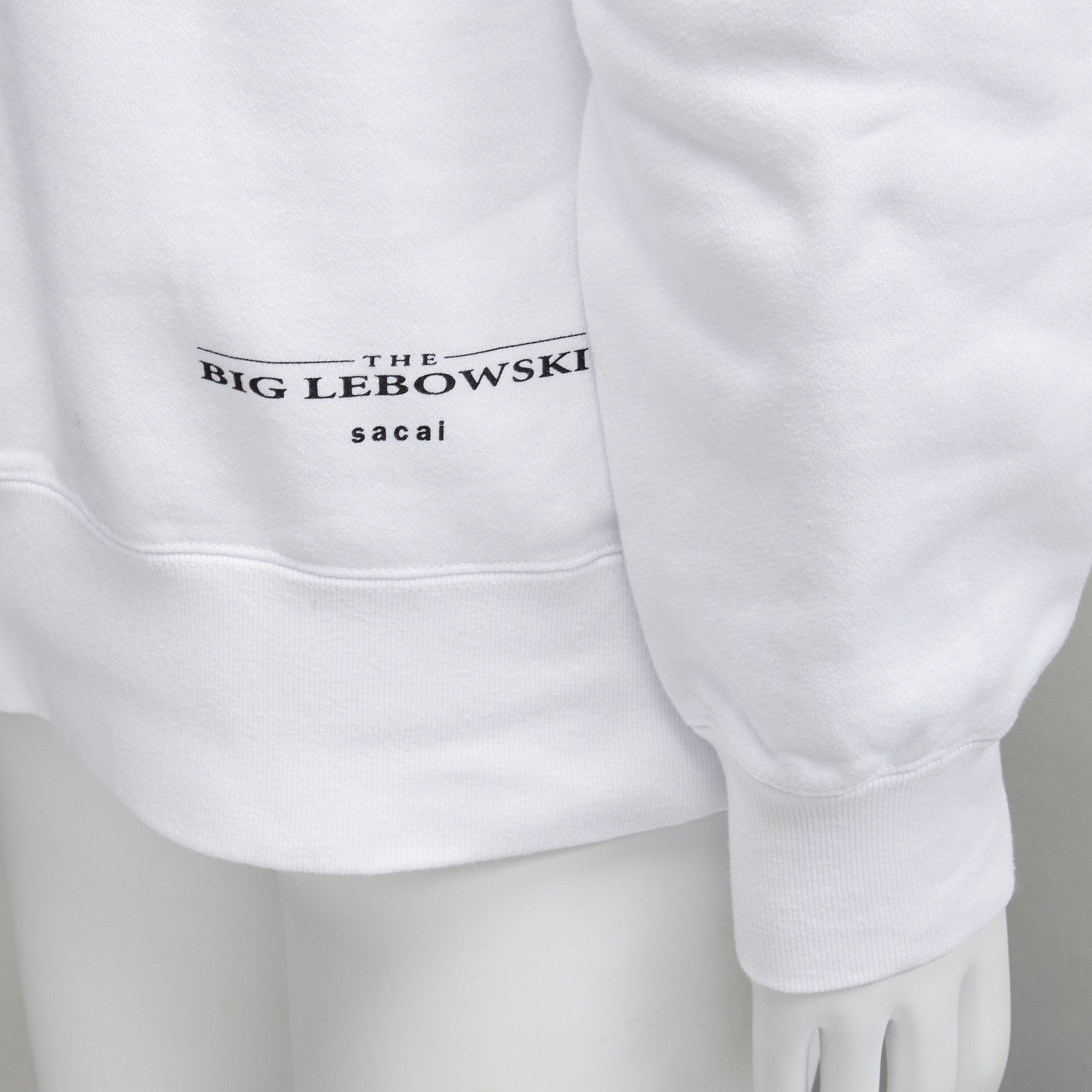 Sacai SACAI 2020 Big Lebowski Really Tied Room Together slogan white hoodie Sz.2 M Size US M / EU 48-50 / 2 - 7 Thumbnail
