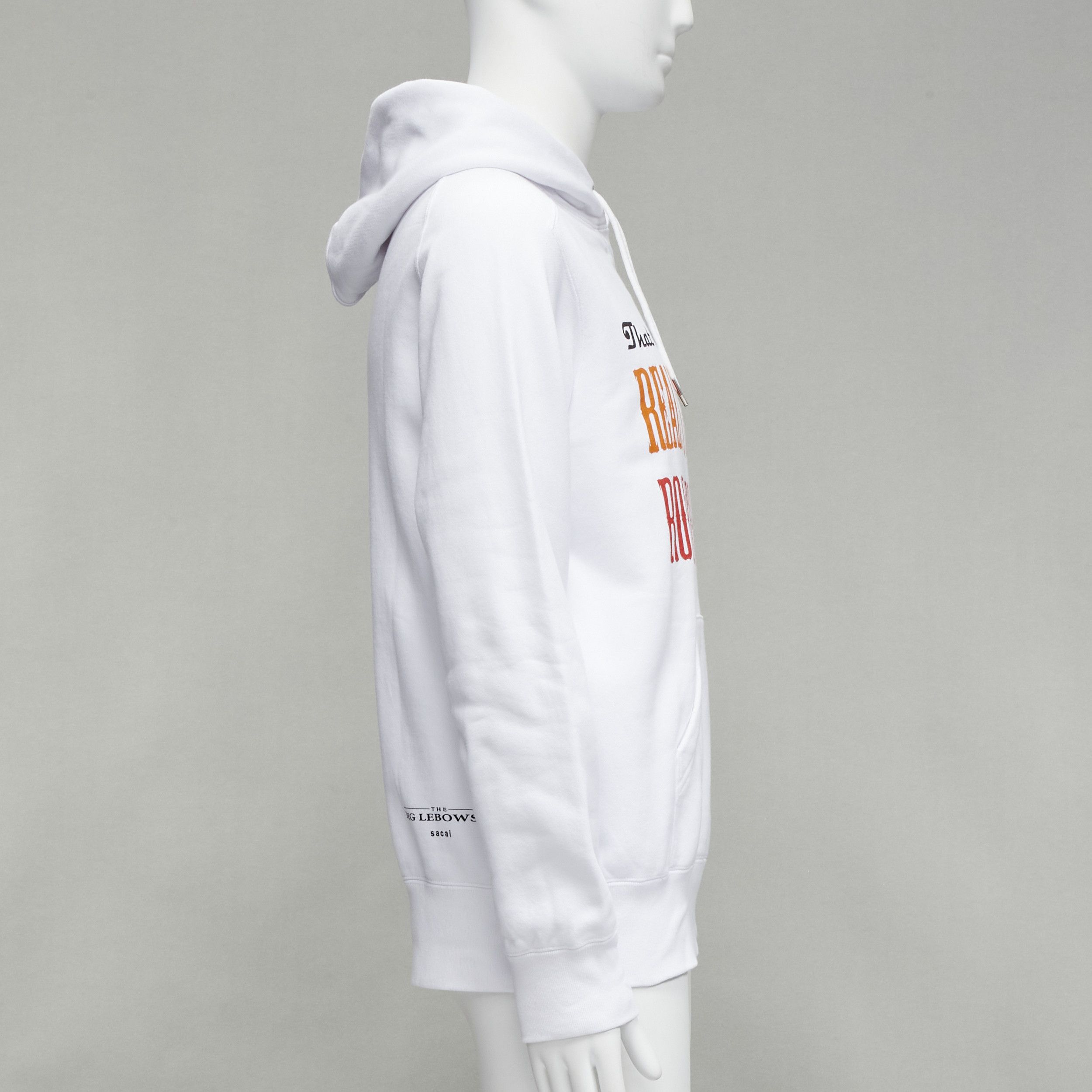 Sacai SACAI 2020 Big Lebowski Really Tied Room Together slogan white hoodie Sz.2 M Size US M / EU 48-50 / 2 - 4 Thumbnail