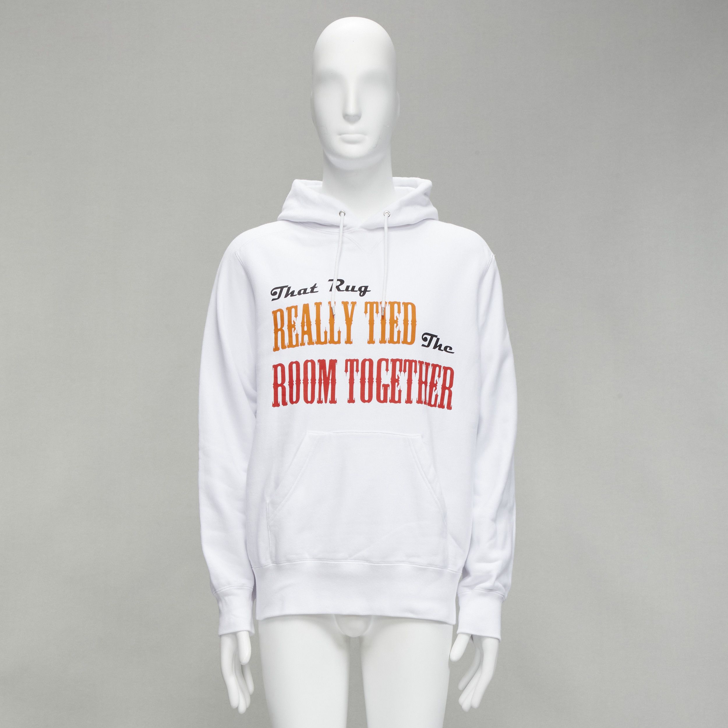 Sacai SACAI 2020 Big Lebowski Really Tied Room Together slogan white hoodie Sz.2 M Size US M / EU 48-50 / 2 - 10 Thumbnail