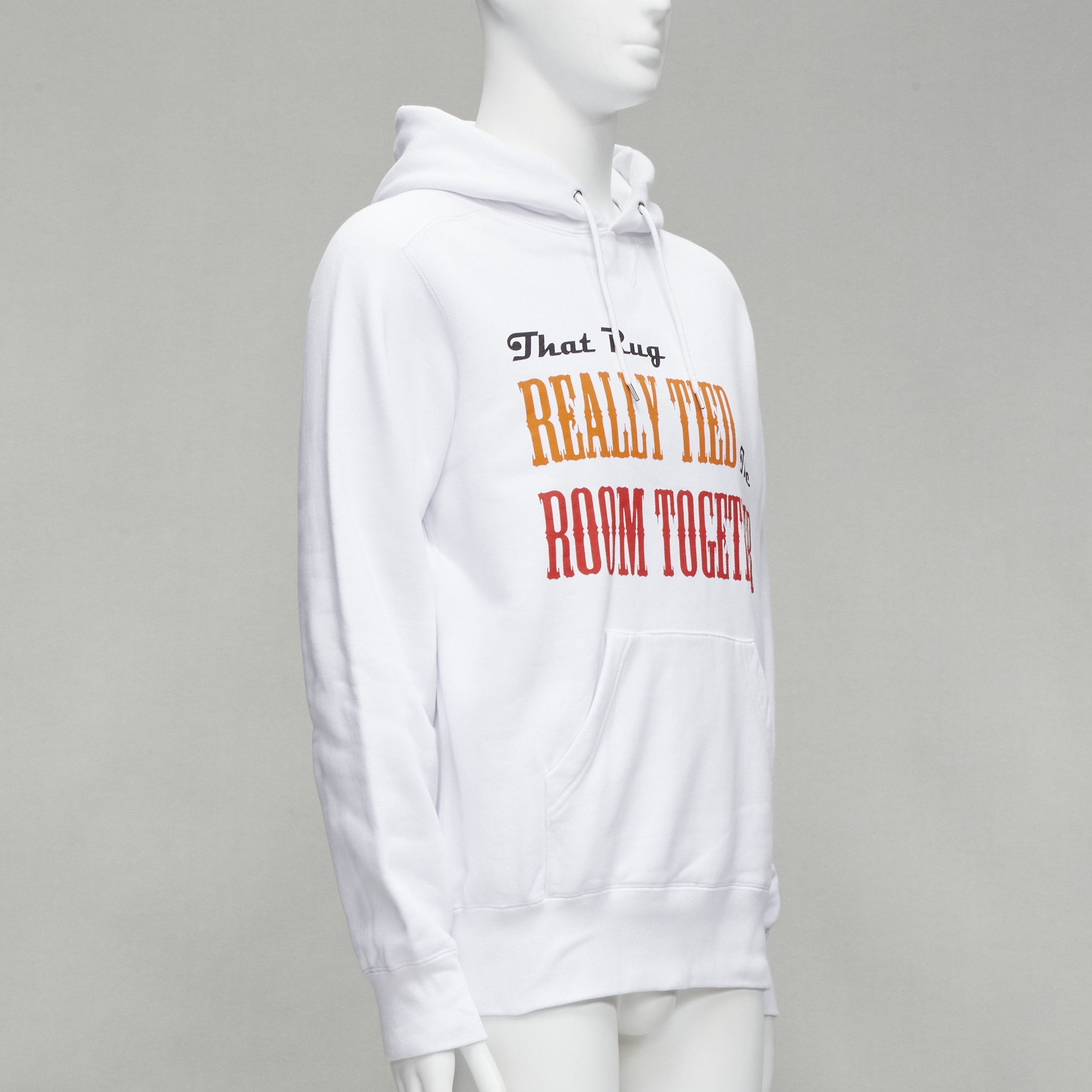 Sacai SACAI 2020 Big Lebowski Really Tied Room Together slogan white hoodie Sz.2 M Size US M / EU 48-50 / 2 - 3 Thumbnail
