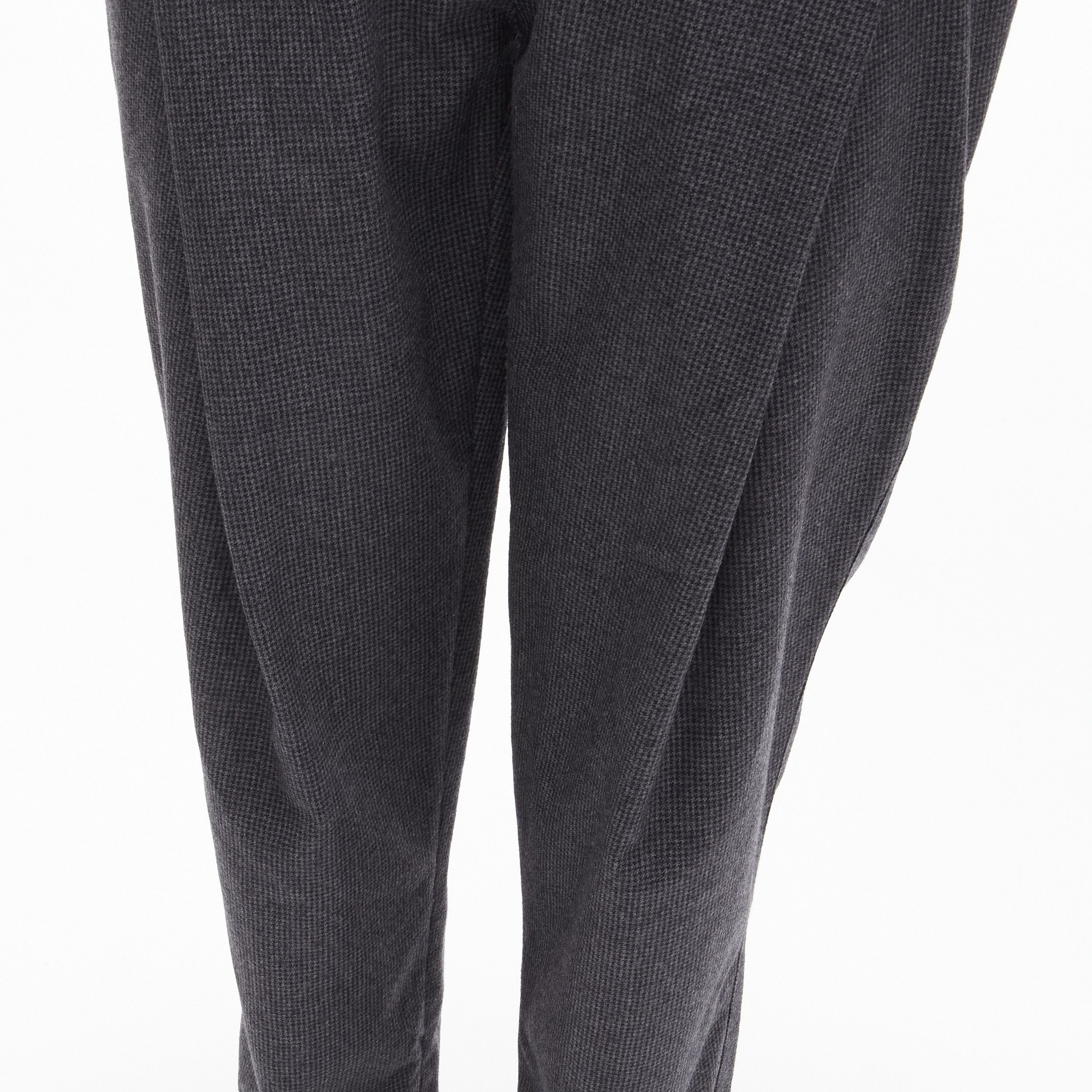 Stella McCartney STELLA MCCARTNEY 100% wool grey houndstooth structural pleat pants IT38 XS Size 26" / US 2 / IT 38 - 7 Thumbnail