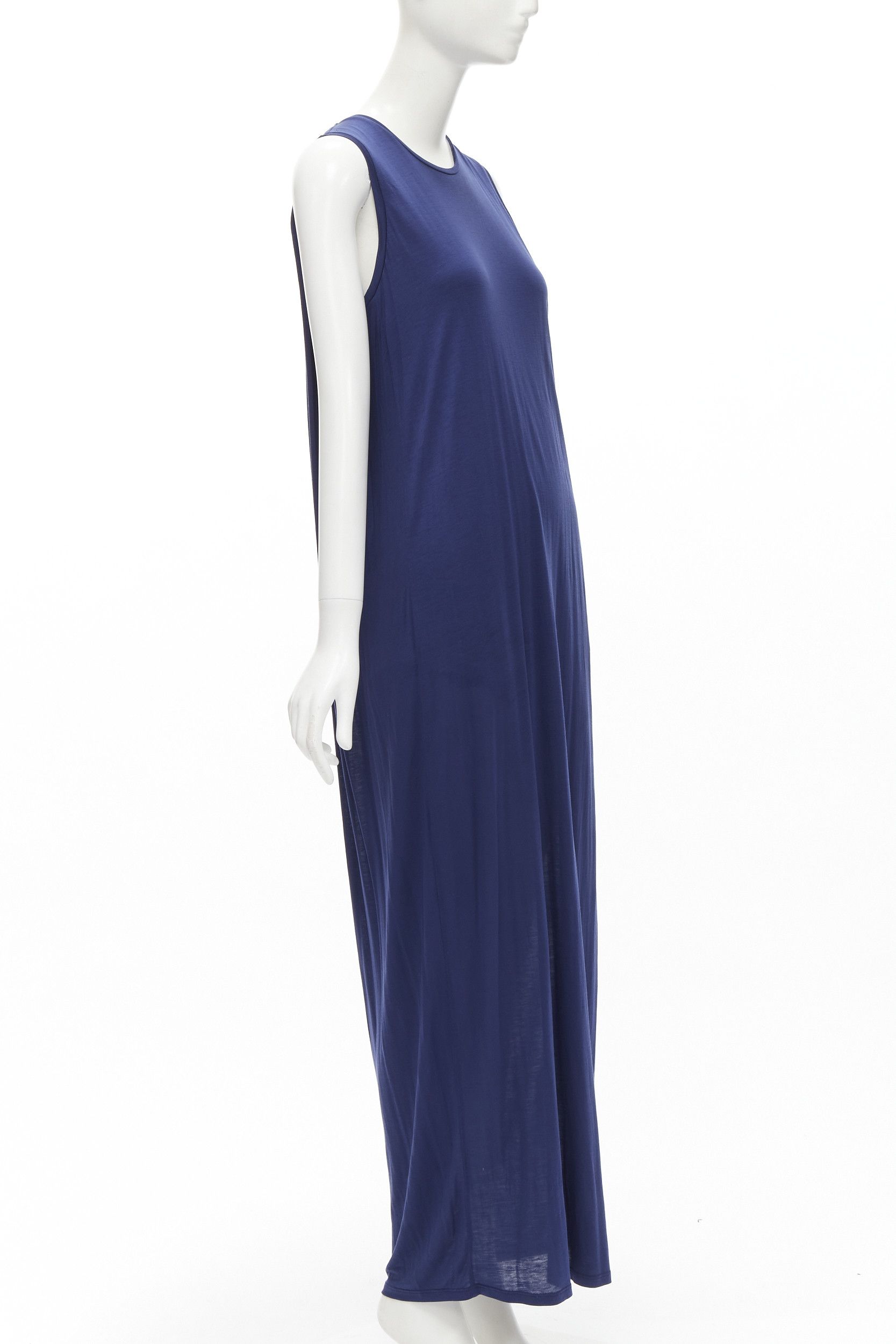 Acne Studios ACNE STUDIOS 2016 Ormanda Tencel navy cape illusion layered tank dress S Size M / US 6-8 / IT 42-44 - 3 Thumbnail