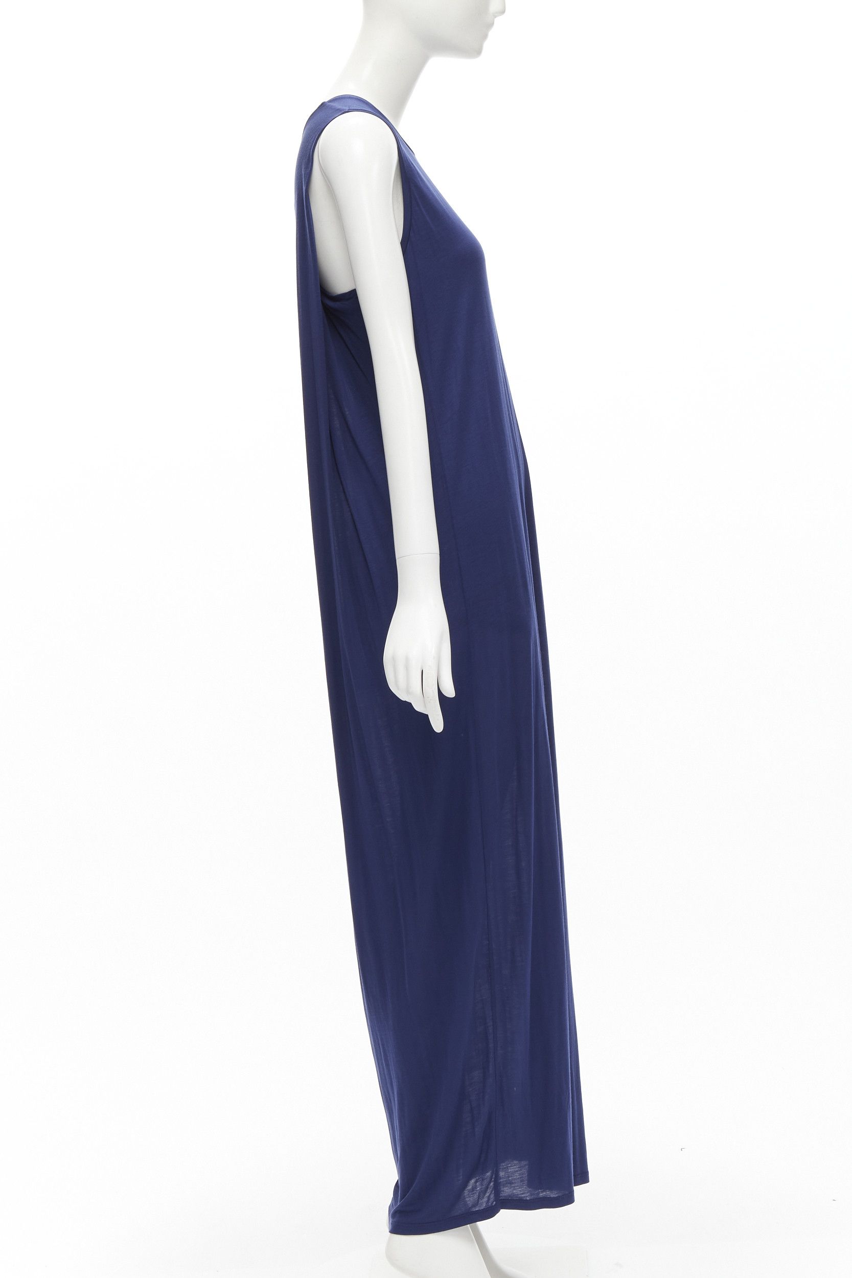 Acne Studios ACNE STUDIOS 2016 Ormanda Tencel navy cape illusion layered tank dress S Size M / US 6-8 / IT 42-44 - 4 Thumbnail