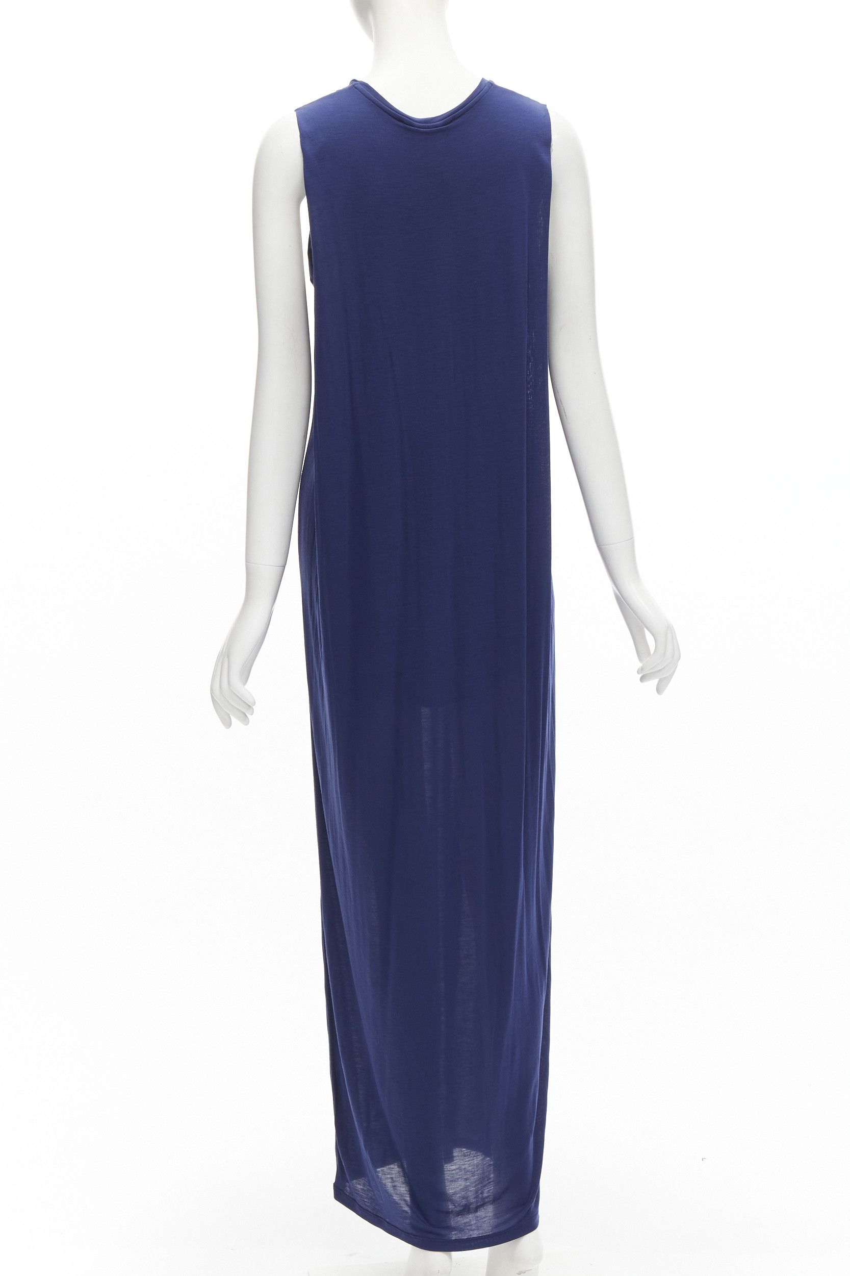 Acne Studios ACNE STUDIOS 2016 Ormanda Tencel navy cape illusion layered tank dress S Size M / US 6-8 / IT 42-44 - 5 Thumbnail