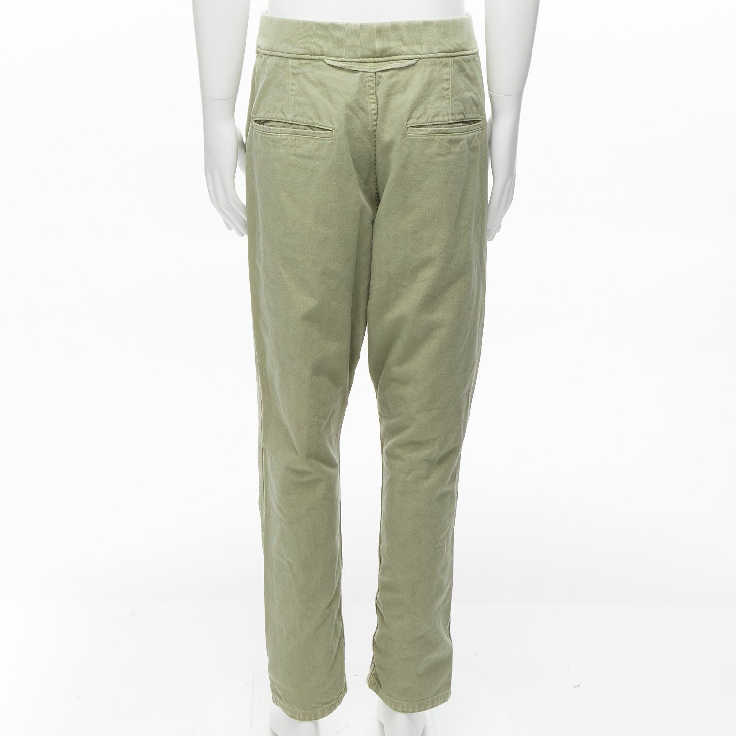 Kapital KAPITAL 100% washed cotton green distressed buttons elasticated waist pant JP3 L Size US 32 / EU 48 - 5 Thumbnail