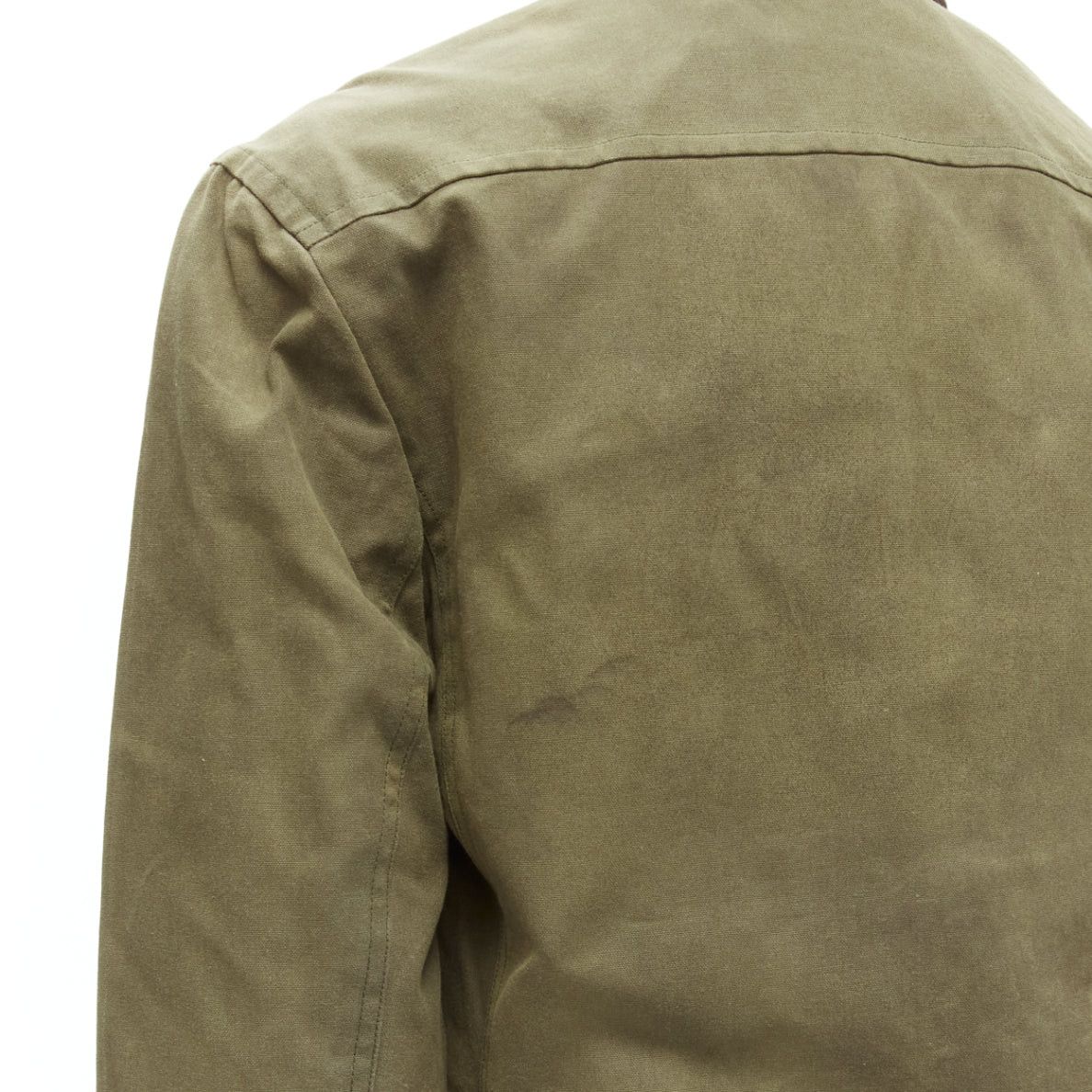Rag & Bone RAG & BONE Barneys moss green waxed cotton corduroy collar 4 pockets jacket US38 M Size US M / EU 48-50 / 2 - 9 Thumbnail