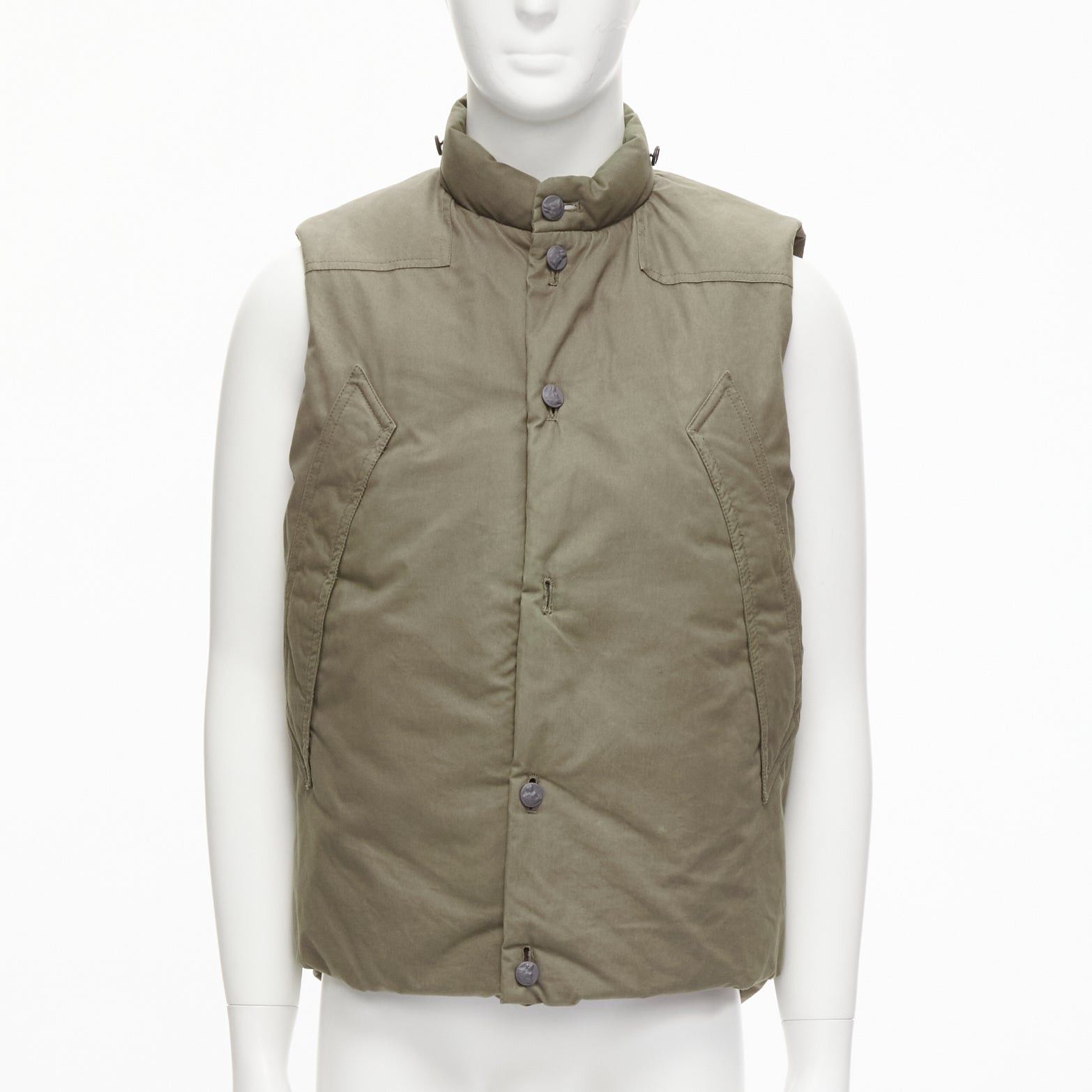 Other DER SAMMLER khaki weatherproof 100% ventile cotton padded puffer vest jacket EU48 M Size US M / EU 48-50 / 2 - 4 Thumbnail