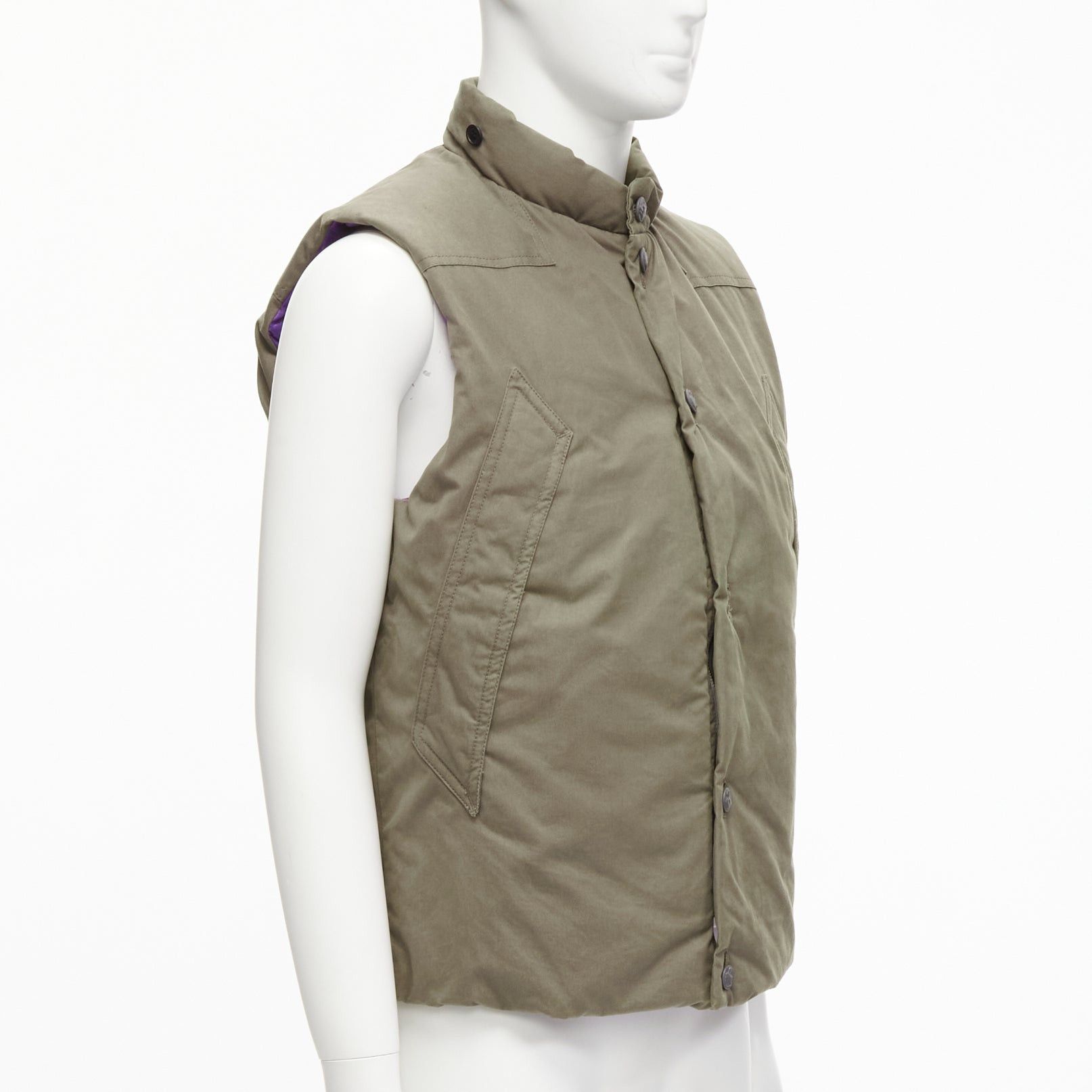 Other DER SAMMLER khaki weatherproof 100% ventile cotton padded puffer vest jacket EU48 M Size US M / EU 48-50 / 2 - 3 Thumbnail