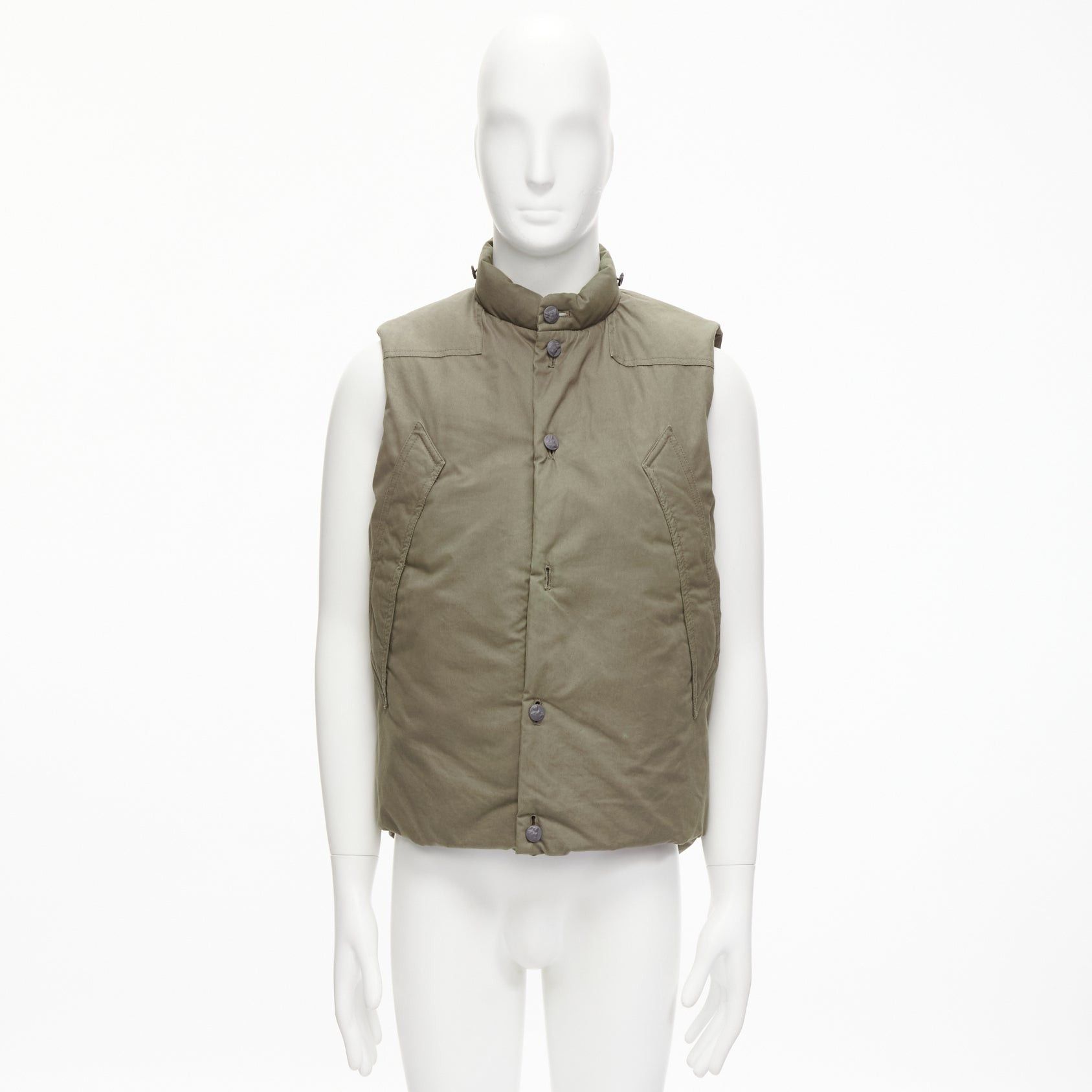 Other DER SAMMLER khaki weatherproof 100% ventile cotton padded puffer vest jacket EU48 M Size US M / EU 48-50 / 2 - 11 Thumbnail