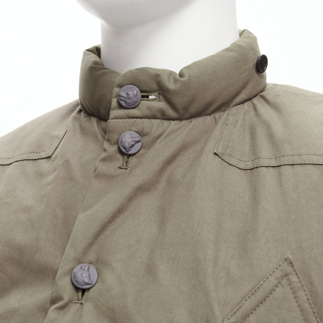 Other DER SAMMLER khaki weatherproof 100% ventile cotton padded puffer vest jacket EU48 M Size US M / EU 48-50 / 2 - 2 Thumbnail