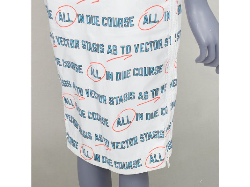 Sacai SACAI 2018 Vector Stasis graphic print side zip black waistband pencil skirt JP1 S Size 27" / US 4 / IT 40 - 8 Thumbnail