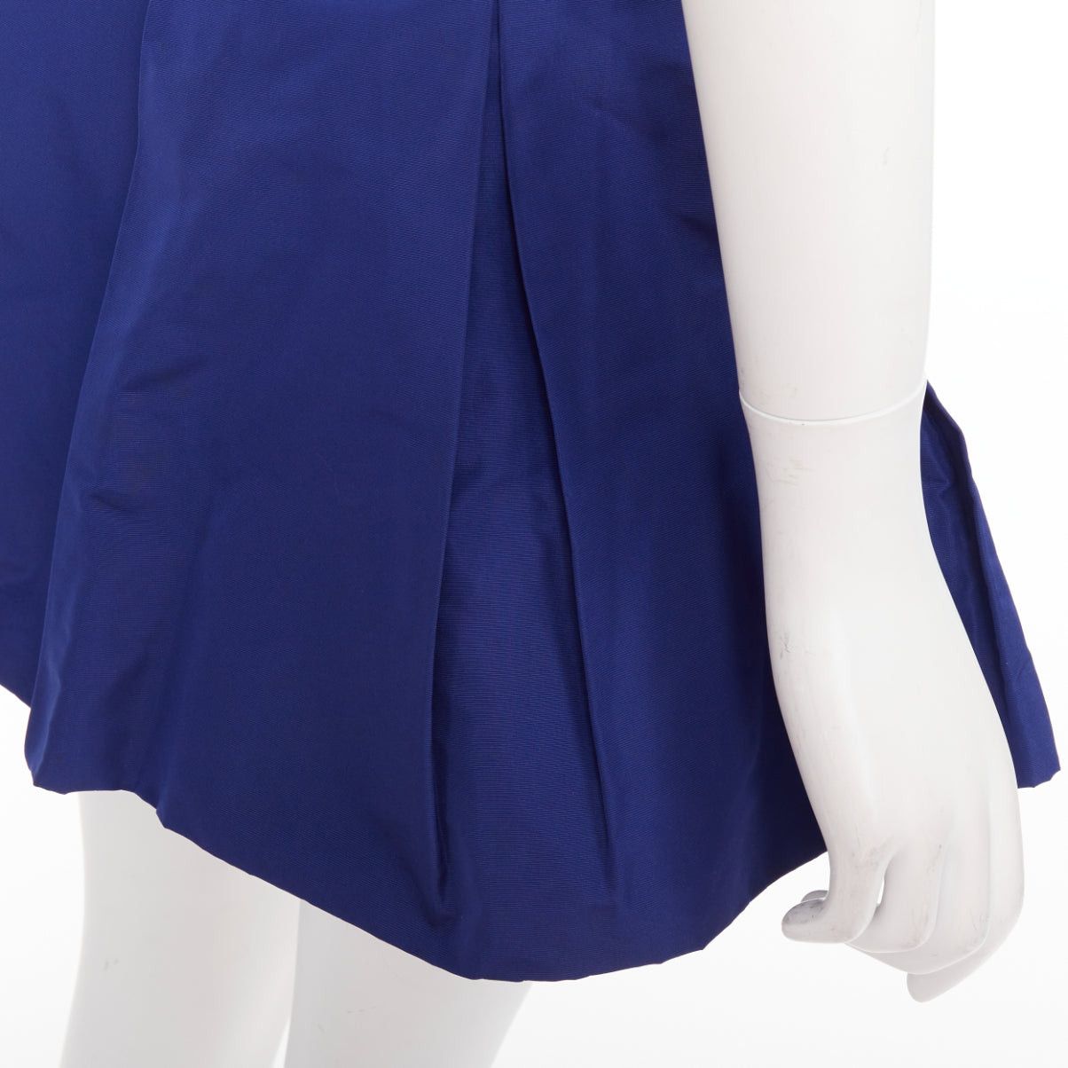 Miu Miu MIU MIU Vintage 2006 blue nylon box pleat A-line high waisted mini skirt IT38 XS Size 26" / US 2 / IT 38 - 7 Thumbnail