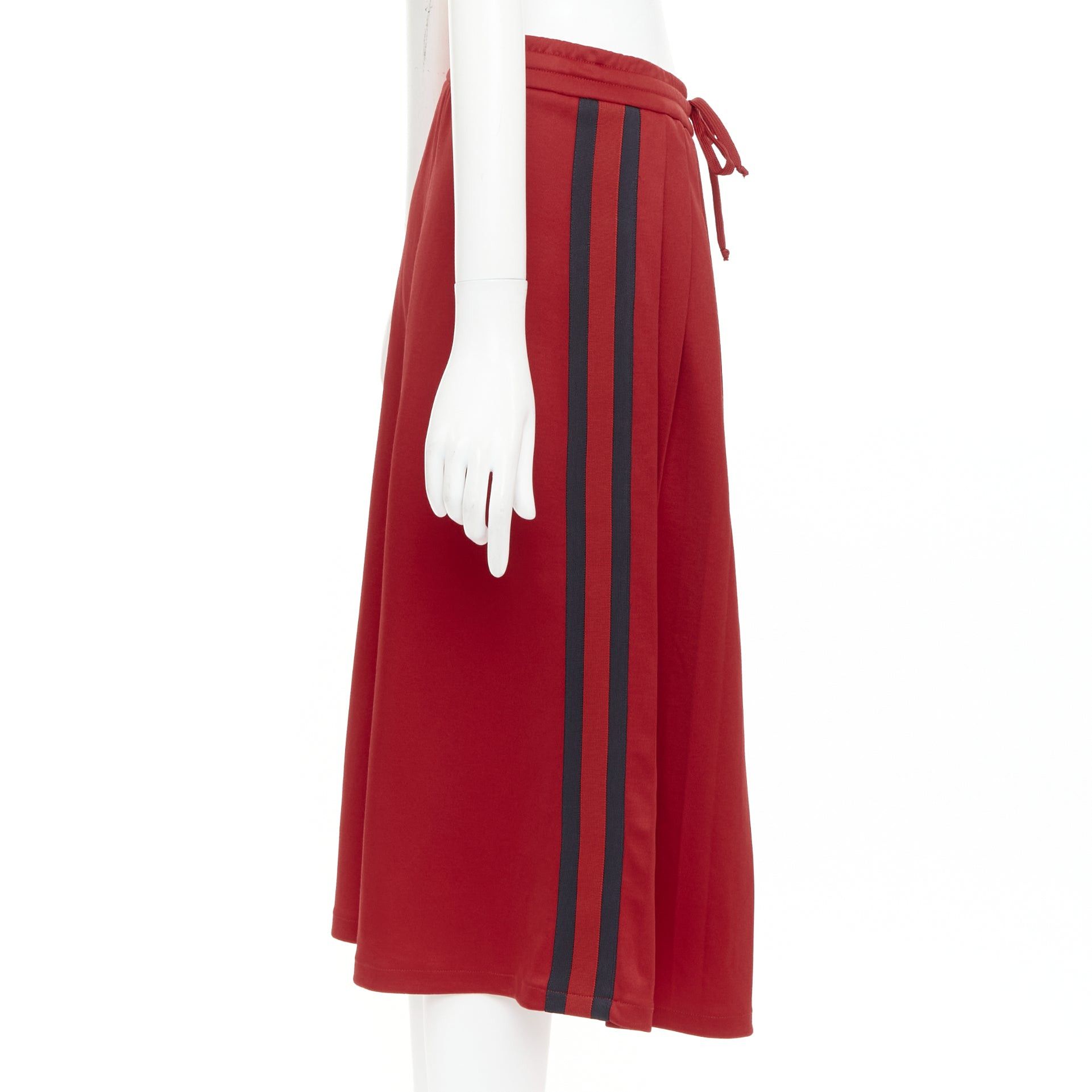 Gucci GUCCI Alessandro Michele red pleated Signature Web side track skirt XS Size 27" / US 4 / IT 40 - 4 Thumbnail