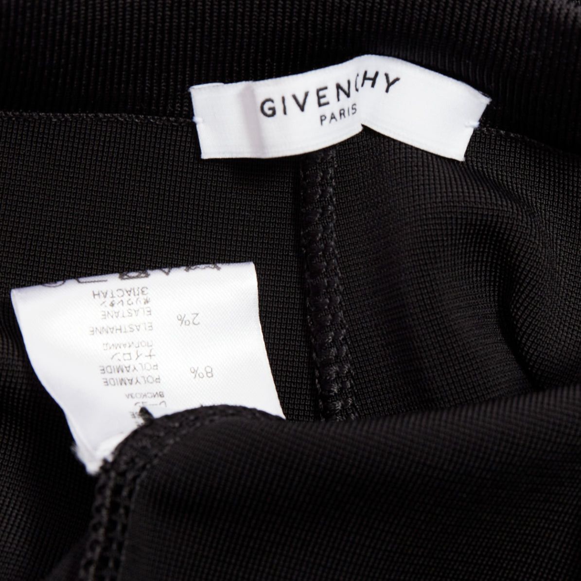 Givenchy GIVENCHY black red white striped hem viscose knit legging pants XS Size 27" / US 4 / IT 40 - 8 Thumbnail