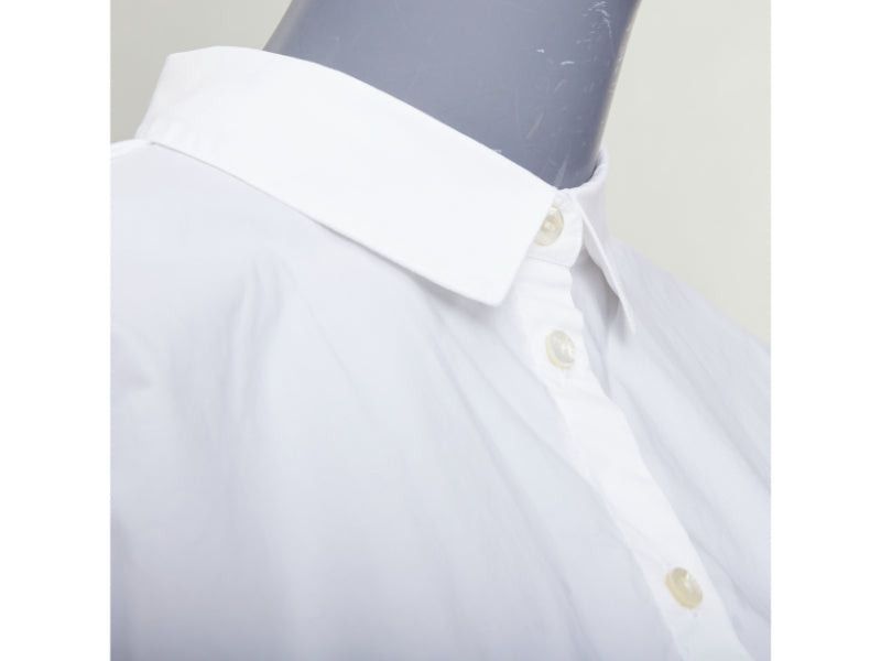 Dior CHRISTIAN DIOR KIDS white cotton blend black bee embroidered crop shirt 12Y XS Size XS / US 0-2 / IT 36-38 - 7 Thumbnail