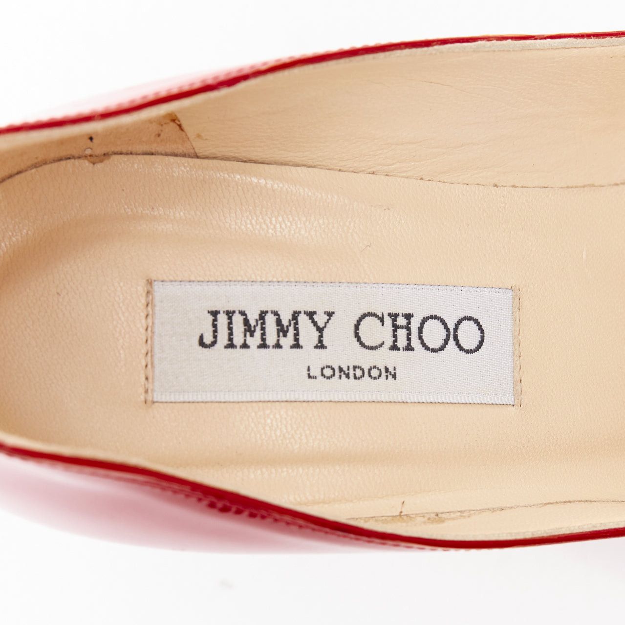 Jimmy Choo JIMMY CHOO red patent leather pointy toe stiletto heel pump EU39 Size US 9 / IT 39 - 9 Thumbnail