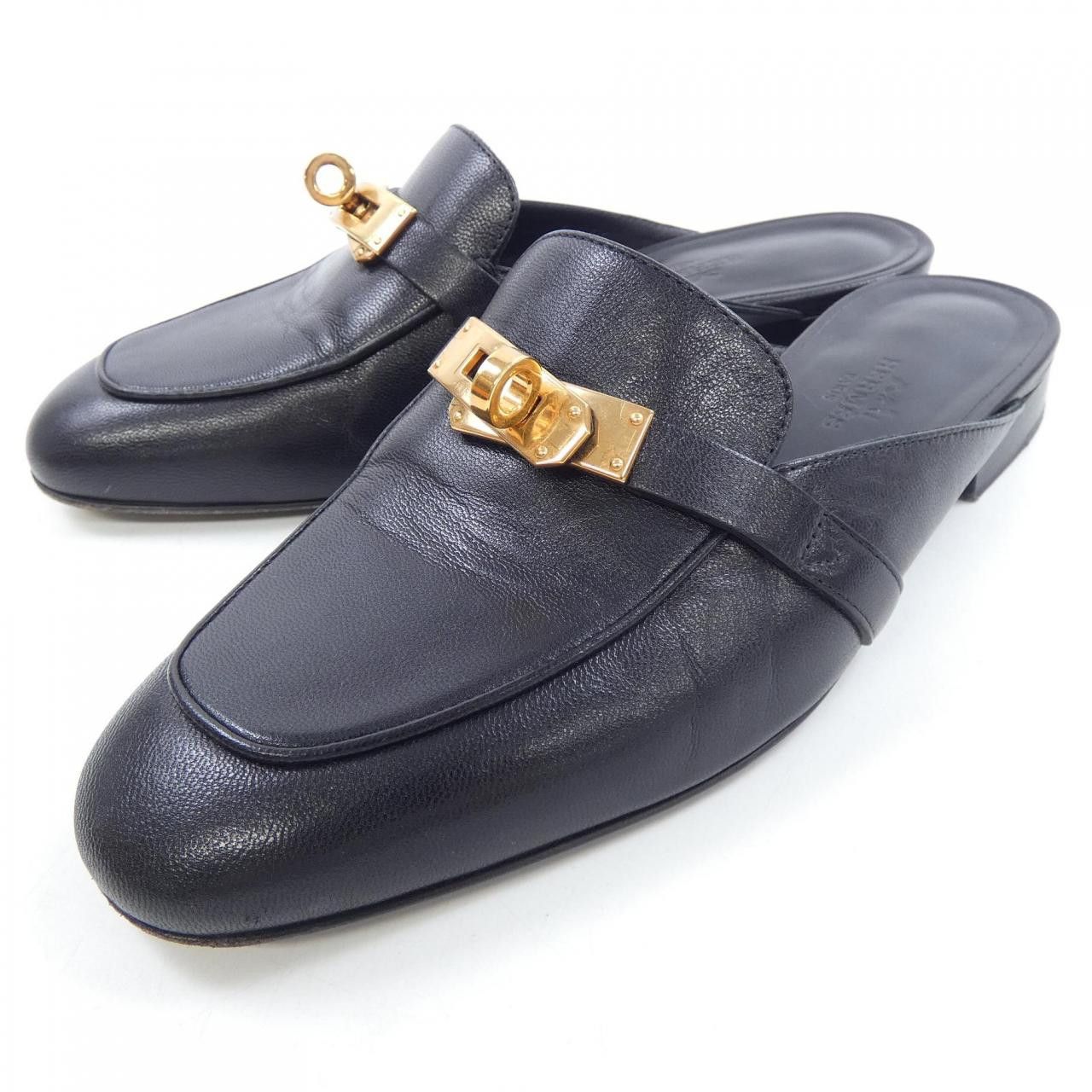 Hermes Hermes Hermes Chevre Sandals Leather Shoes DUTY FREE for USA Size ONE SIZE - 3 Thumbnail