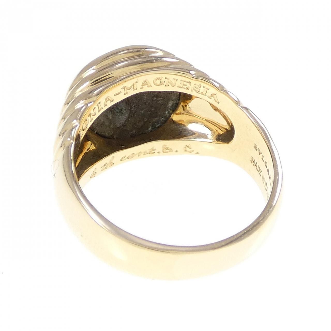 Bvlgari Bvlgari Bvlgari Monete Au750 Bronze Ring Size 9 Metal Ring DUTY FREE for USA Size ONE SIZE - 3 Thumbnail