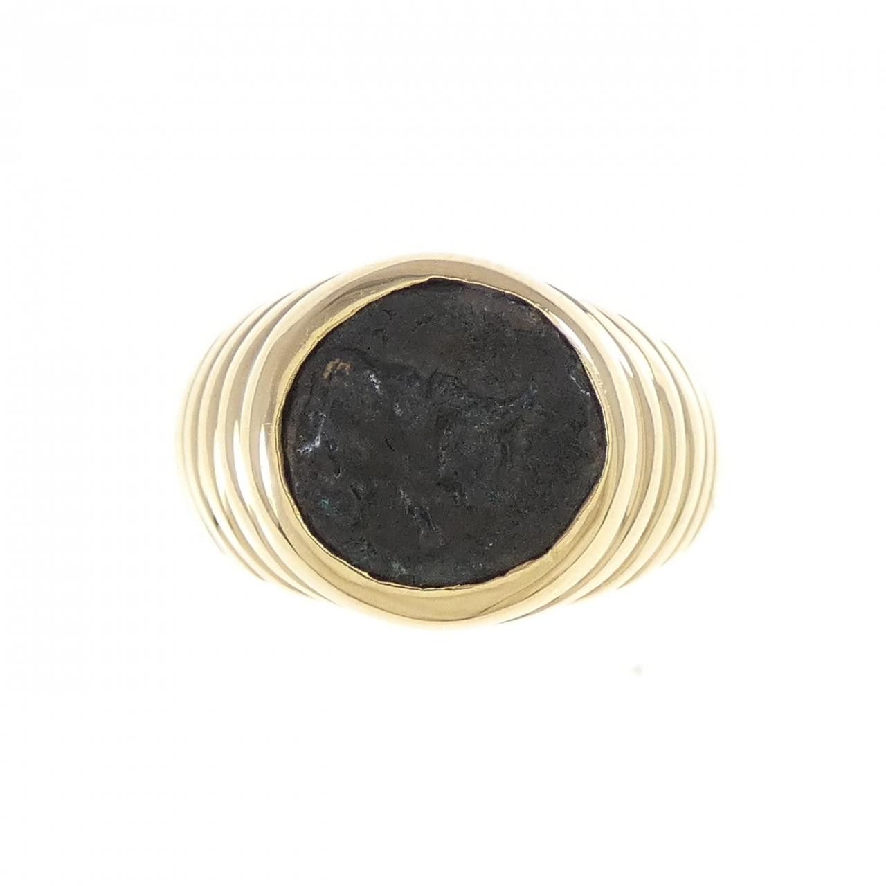 Bvlgari Bvlgari Bvlgari Monete Au750 Bronze Ring Size 9 Metal Ring DUTY FREE for USA Size ONE SIZE - 2 Thumbnail