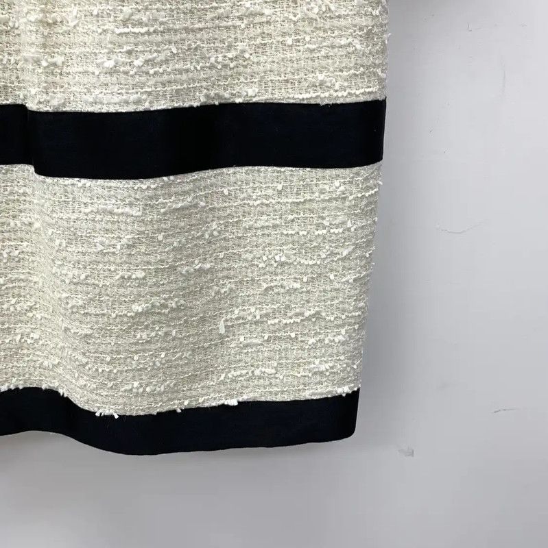 Chanel Chanel Beige Dress with Black Trim and Ruffles 0089 Size XS / US 0-2 / IT 36-38 - 5 Thumbnail