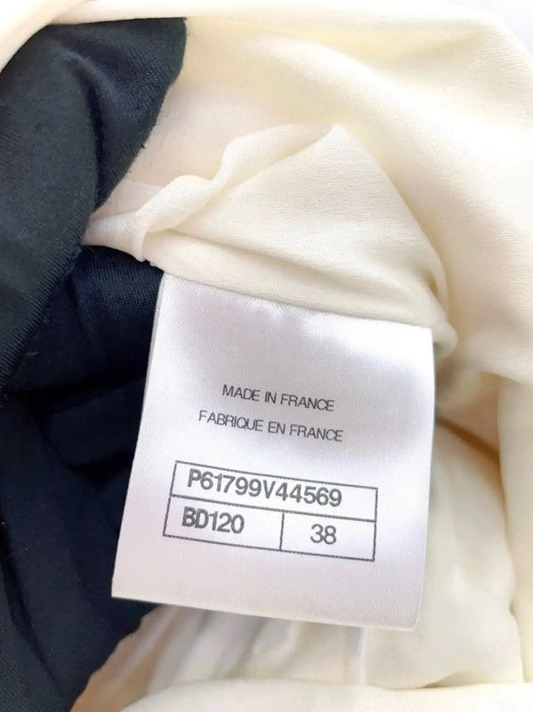 Chanel Chanel White Silk Blend Short Sleeve Dress 0089 Size M / US 6-8 / IT 42-44 - 9 Thumbnail