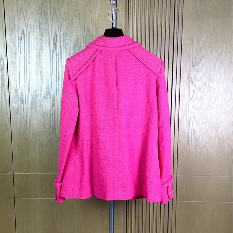 Chanel Chanel Pink Cotton Women's Jacket 0089 Size M / US 6-8 / IT 42-44 - 2 Thumbnail