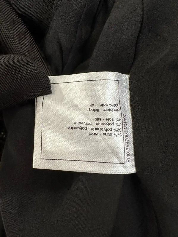 Chanel Chanel Black Wool Oversized Coat 0089 Size XL / US 12-14 / IT 48-50 - 9 Thumbnail