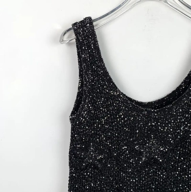Chanel Chanel Black Sparkling Dress Size S 0089 Size S / US 4 / IT 40 - 3 Thumbnail