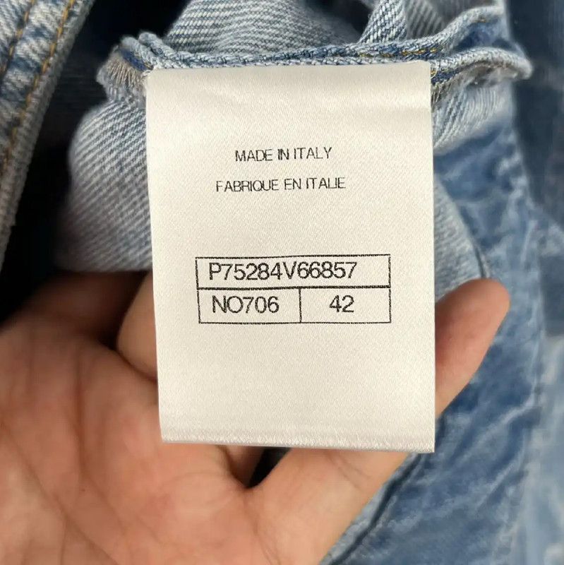 Chanel Chanel Blue Cotton Denim Jacket for Women 0089 Size XL / US 12-14 / IT 48-50 - 5 Thumbnail