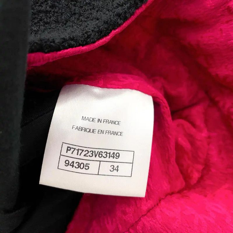 Chanel Chanel Black Wool Blend Cropped Jacket 0089 Size S / US 4 / IT 40 - 9 Thumbnail