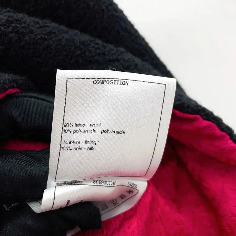 Chanel Chanel Black Wool Blend Cropped Jacket 0089 Size S / US 4 / IT 40 - 10 Thumbnail